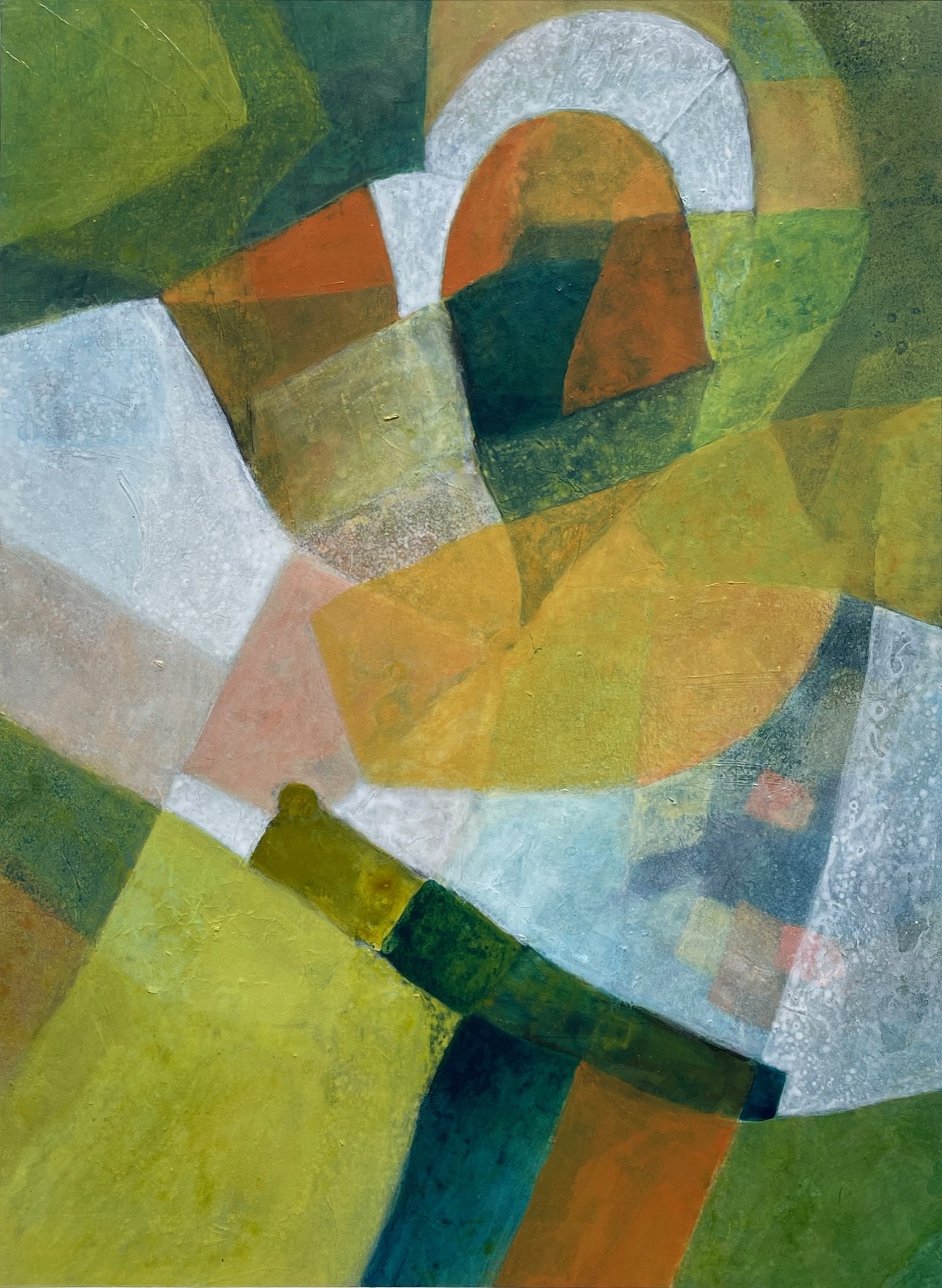    Rising 
 
 Acrylic Mixed Media on Paper
 
 30" x 22.5"
 