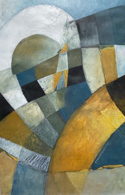    Up Yonder * ** 
 
 Acrylic Mixed Media on Paper 
 
 22.5" x 15"
 