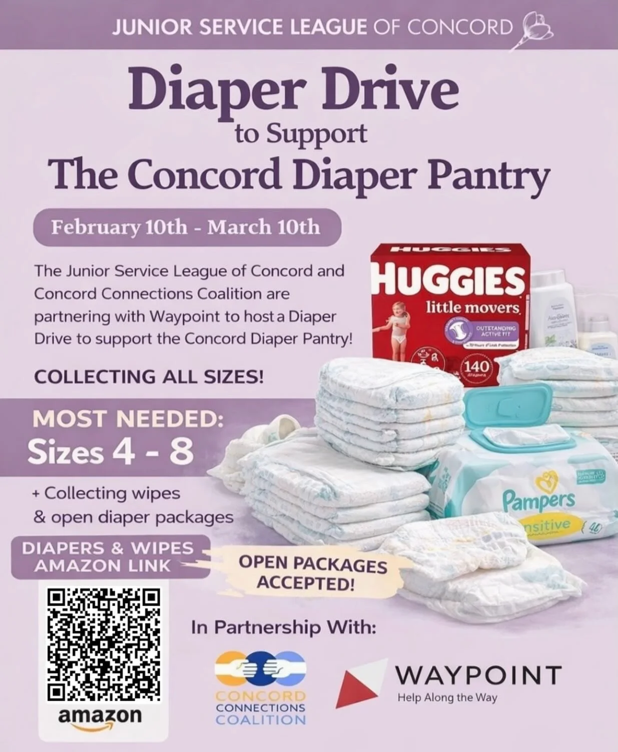 Help us restock the Diaper Pantry!👶💜

📦 Shop the Amazon registry: http://www.amazon.com/registries/gl/guest-view/RRUU7SZTE0QS?ref_=cm_sw_r_cp_ud_ggr-subnav-share_4A6JYANB3F22GWRY7ZD3

Every diaper makes a difference! 🍼💪 

#diaperdrive #jslconcor