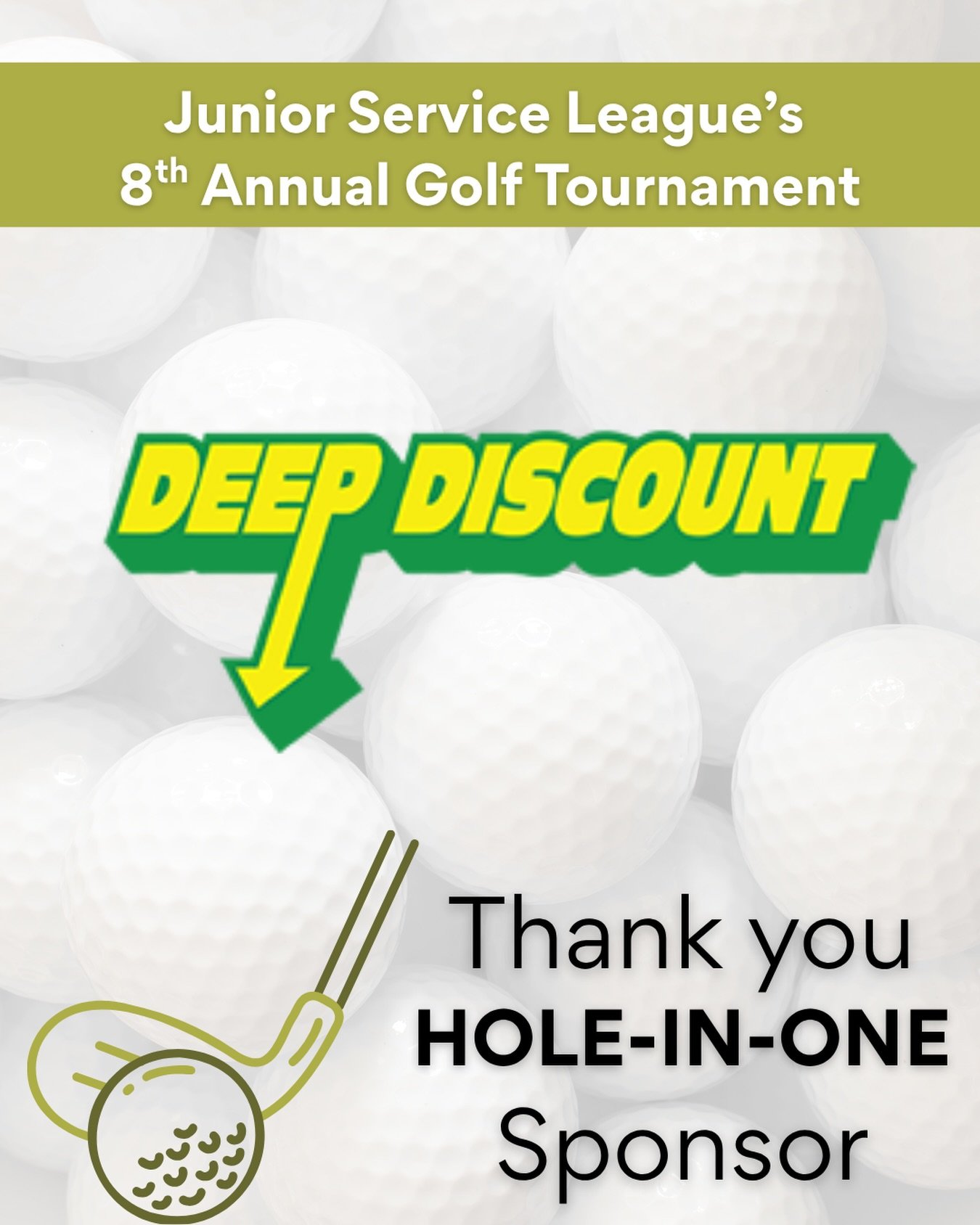 ⛳ 9 days to go &mdash; and our Hole-in-One Challenge just got even better.

A huge thank you to @deepdiscountoilnh for sponsoring our second Hole-in-One hole at JSL&rsquo;s 8th Annual Golf Tournament. Two holes. One $10,000 prize each. Two chances to
