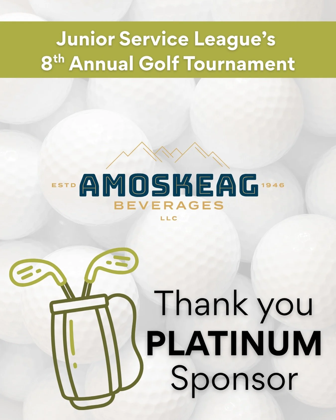 6 days to go and we are so proud to spotlight a partner who has been with us year after year.

Thank you to Amoskeag Beverages for returning as a Platinum Sponsor of JSL Concord&rsquo;s 8th Annual Golf Tournament. Their continued generosity and commi