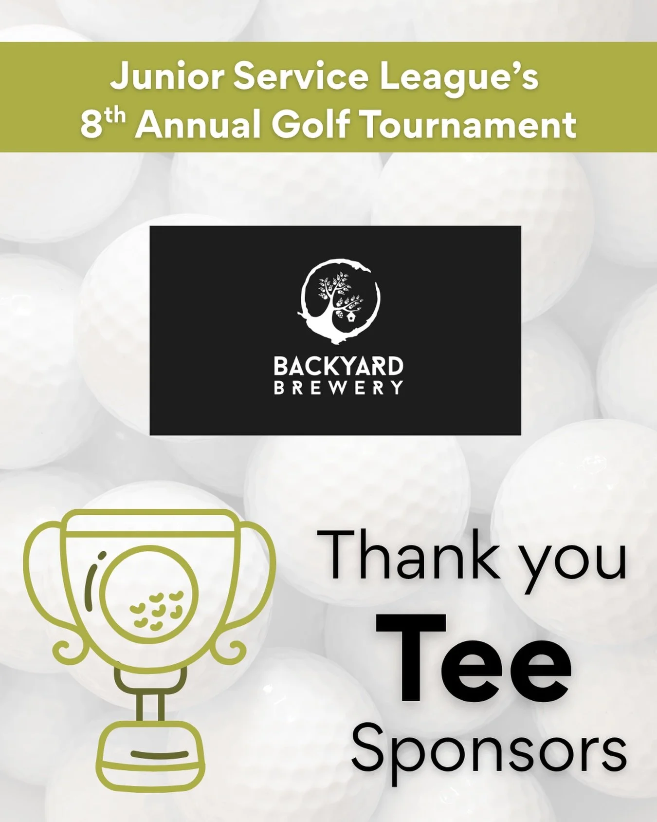 🍺 2 days to go &mdash; and yes, there will be beer.

A big thank you to Backyard Brewery in Manchester, NH for returning to JSL&rsquo;s 8th Annual Golf Tournament with a complimentary beer tasting for all our players!

Backyard Brewery makes some of