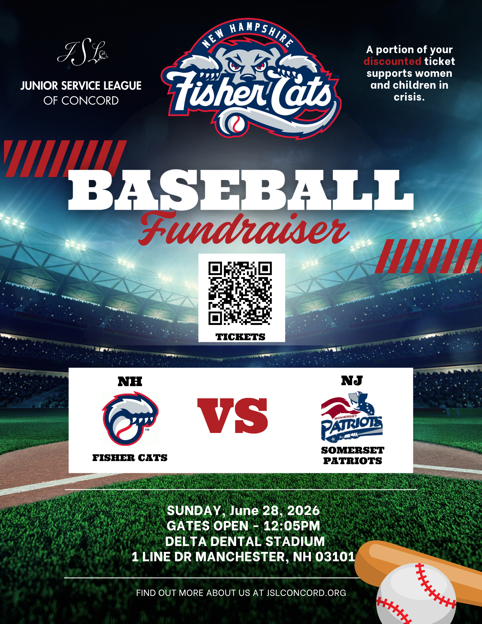 JSL at the Fisher Cats Game