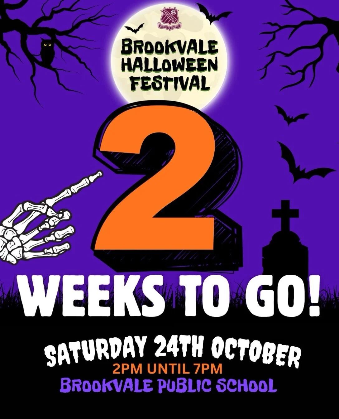 The countdown is officially ON! In just TWO WEEKS, Brookvale Public School will be transformed into a Halloween wonderland for an afternoon of spooky fun! 💜

Here&rsquo;s a sneak peek at what&rsquo;s waiting for you...

🎡 Carnival games
👻 Haunted 