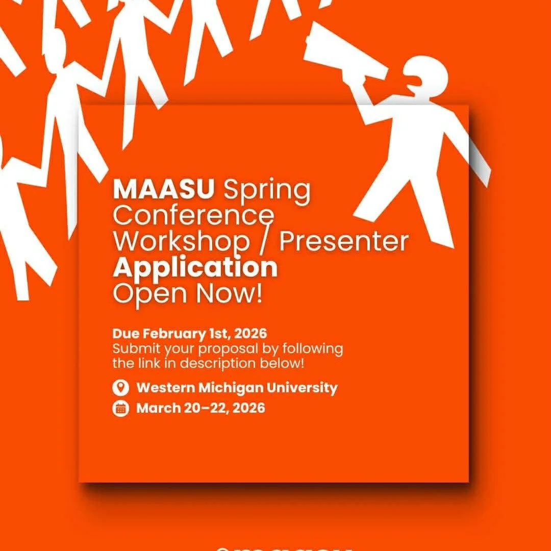 Final call for Workshops and Poster Presenters!! 

Whether you&rsquo;re a student, alum, professional, or educator, we invite you to submit a workshop or academic poster centered on identity, leadership, culture, advocacy, community, and more within 
