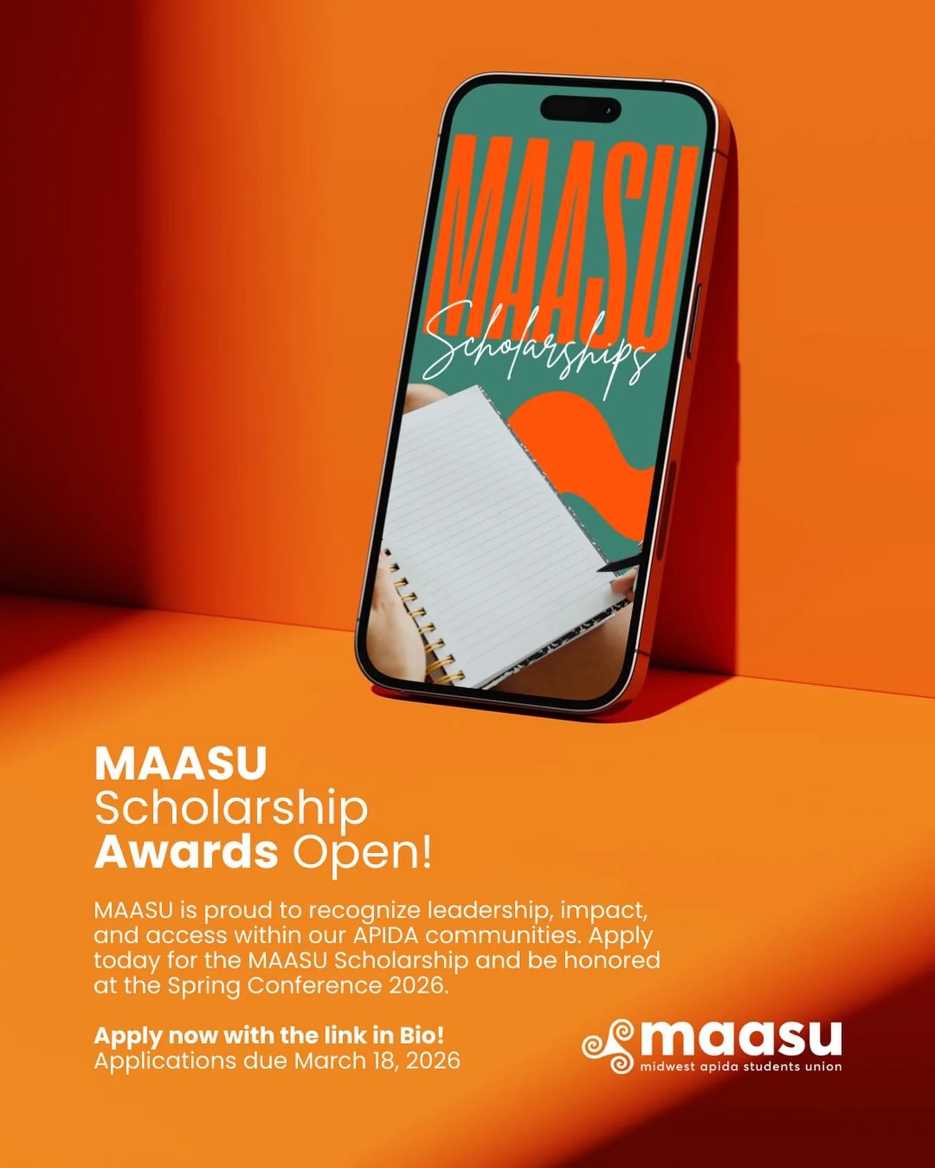 🌟 MAASU Spring Conference 2026 Awards Are Now Open! 🌟

At Midwest Asian Pacific Islander Desi American Students Union (MAASU), we believe in recognizing leadership, care, and impact across every level of our APIDA community. As part of the MAASU Sp