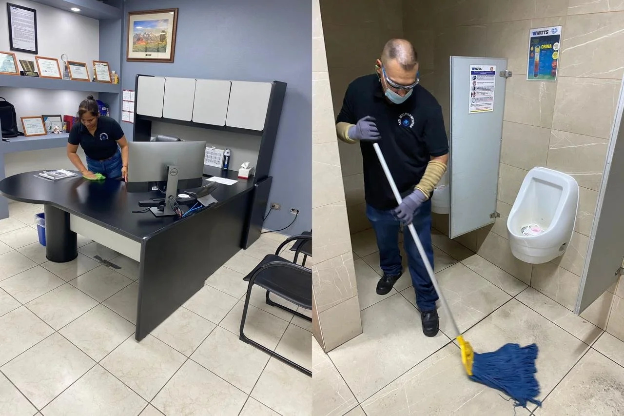 Servicio de limpieza a industria maquiladora, oficinas, escuela y hospitales.