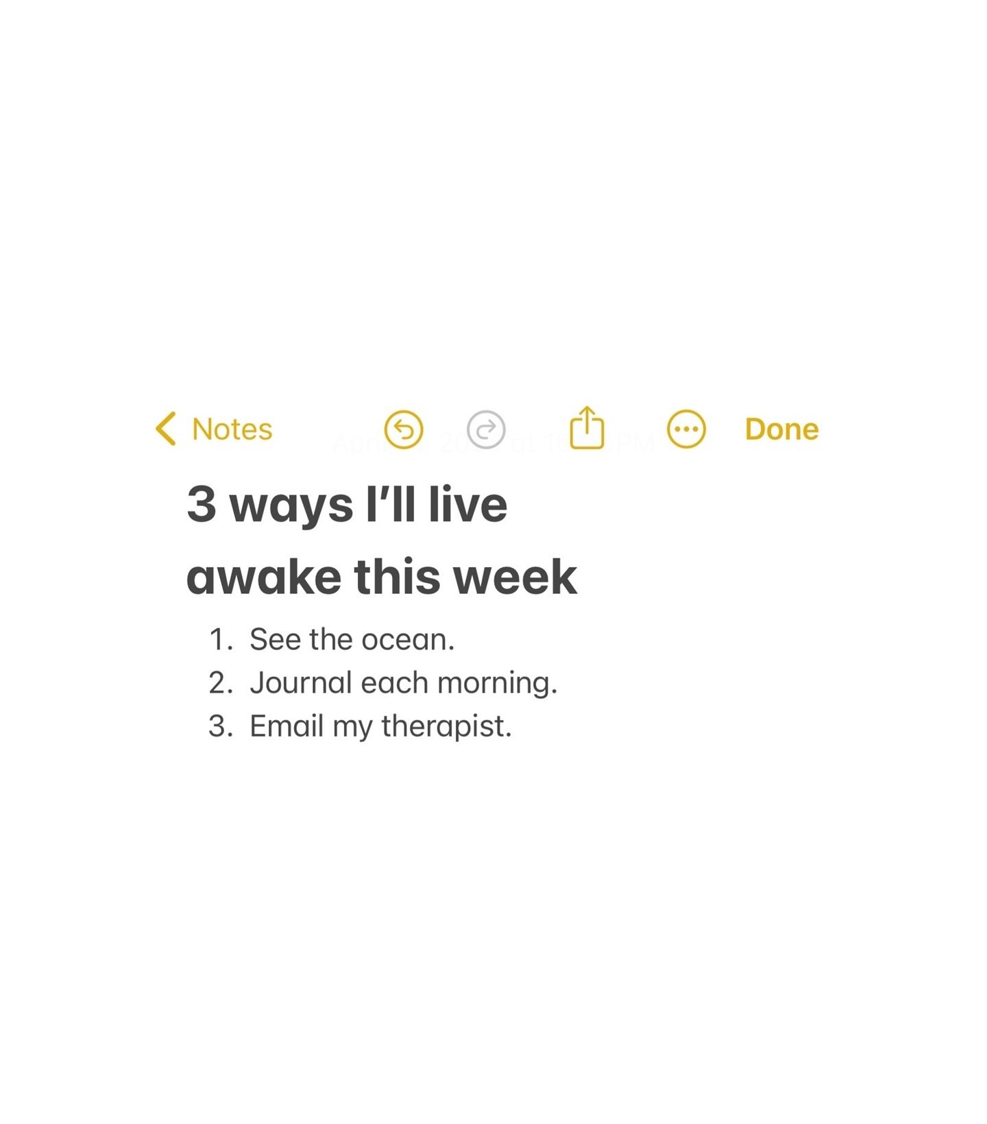 My goal is not &ldquo;be less tired&rdquo;. My goal is to live fully awake.

Some seasons are not for drastically changing your life and all your rhythms. Sometimes, we&rsquo;re so in the thick of it, the best thing we can do is take small steps to l