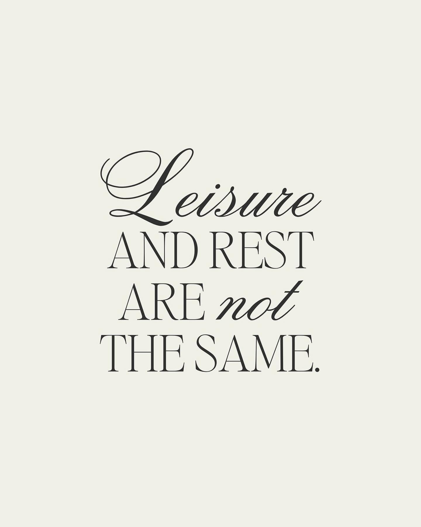 We discount ourselves from rest because we confuse it with leisure. We believe (falsely) that rest is for those without obligation. We&rsquo;re sold lies from a culture that profits off our pursuit of a recreation that can&rsquo;t be bought or sold.
