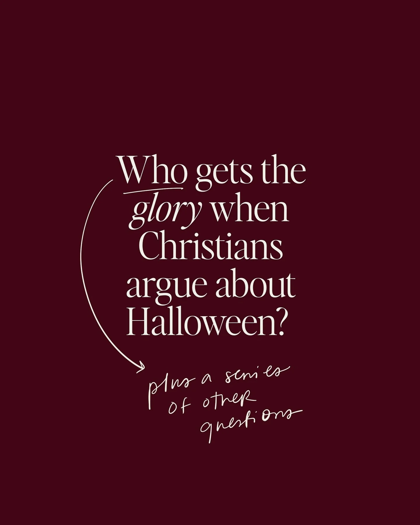 What if our incessant arguing is glorifying the enemy more than any secular holiday ever could?

I think these questions matter and I don&rsquo;t hear many people asking them. Unfortunately, to answer these kinds of questions we&rsquo;ll need humilit