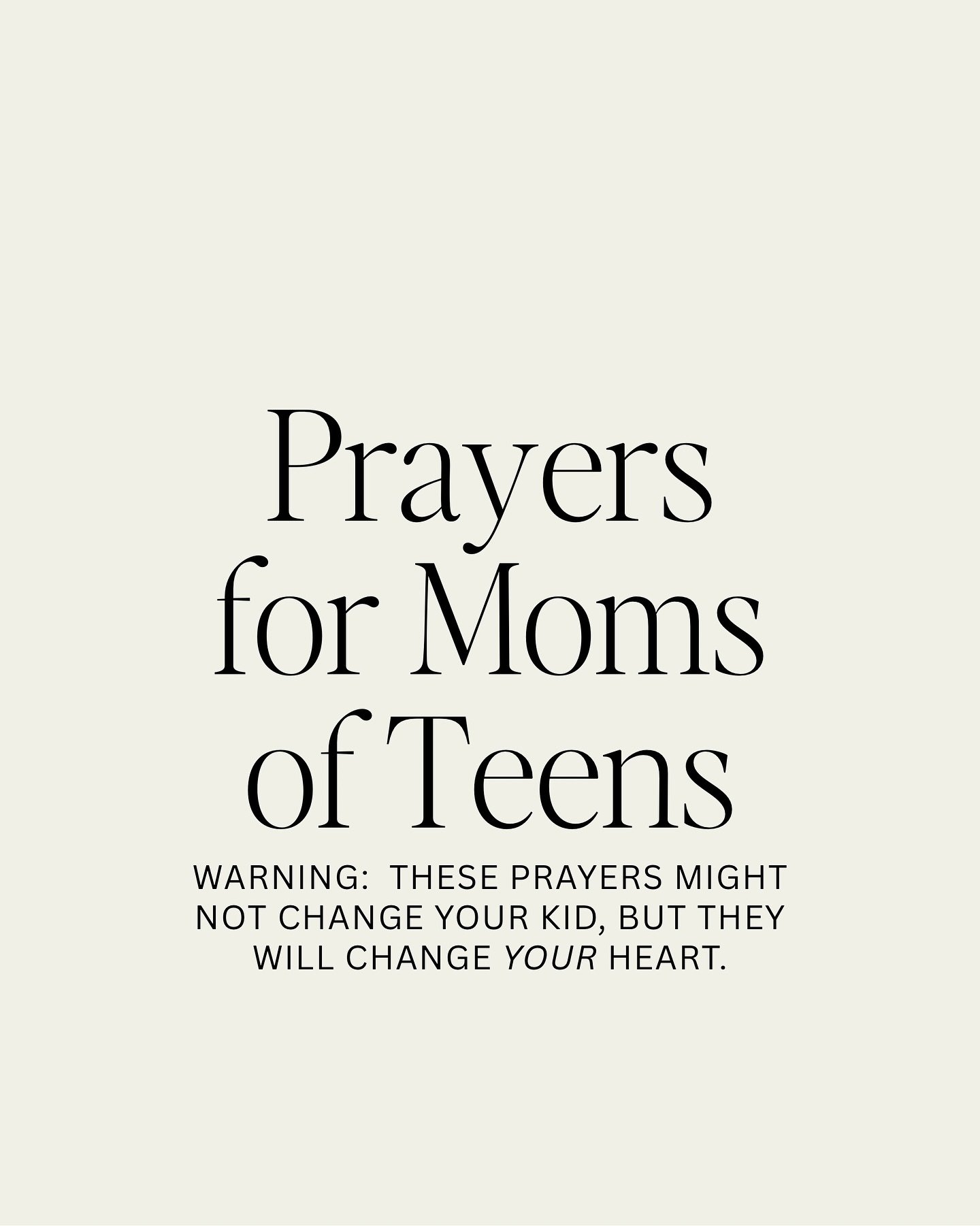 Can I confess something? For years, posts like this used to trigger me. It felt like well-meaning moms were putting all the pressure on the exact words we were supposed to pray to get a certain outcome in our kids&rsquo; lives.

I believe prayer is a