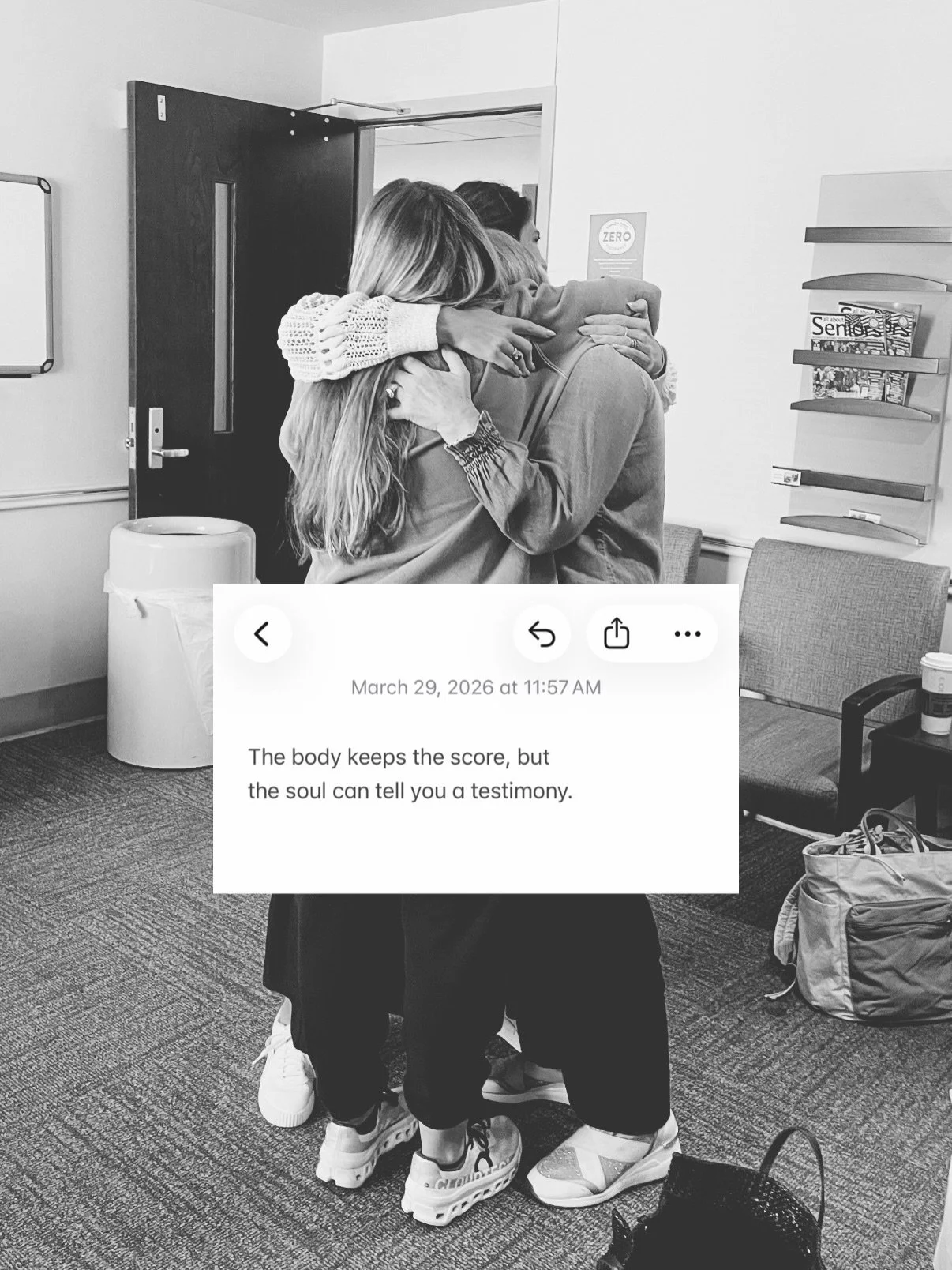 I woke up this morning, and my body felt it.
The tears kept welling up and I wasn&rsquo;t sure why.
It wasn&rsquo;t hormones or a hard week - but the body keeps the score.

Two years ago today, it was Good Friday. One of my heroes, my stepdad, our Po