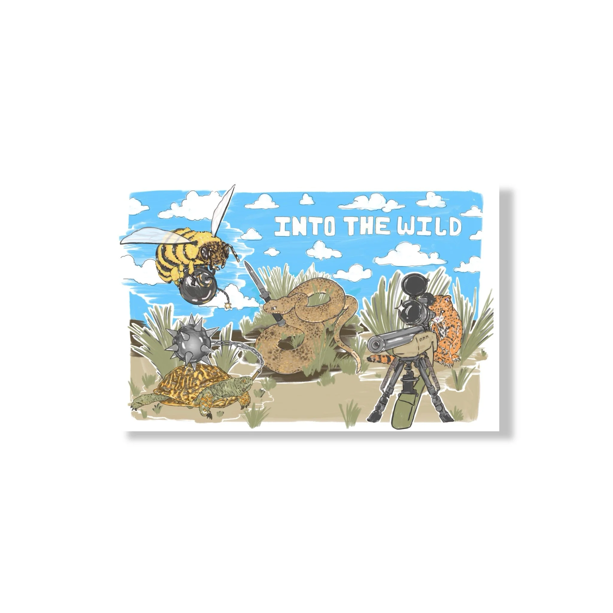 NATURE PRACTICES POSTCARD