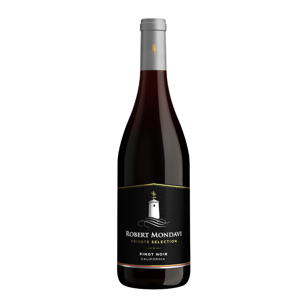 “PRIVATE SELECTION”, ROBERT MONDAVI, 2023
 
 
Elegant and approachable with aromas of cherry and raspberry. 
Soft tannins and balanced acidity & create a smooth finish with subtle spices.
 
 
Grape Variety: Pinot Noir 
 
Origin: California, United St