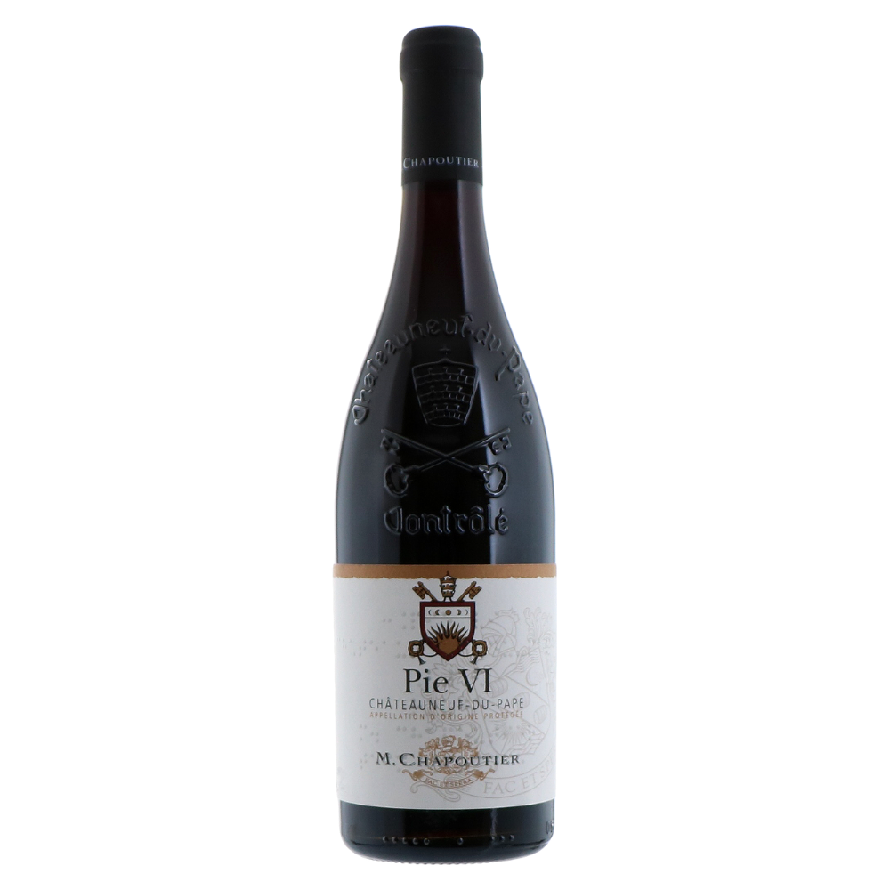 “PIE VI”, M. CHAPOUTIER
CHATEAUNEUF-DE-PAPE, 2022
 
 
Aromas of blackberry, spice and bitter cocoa.
The palate shows a lovely balance of concentration and complexity.
 
 
Grape Variety: Grenache / Syrah / Mourverde
 
Origin: Rhone Valley, France
 
Ag