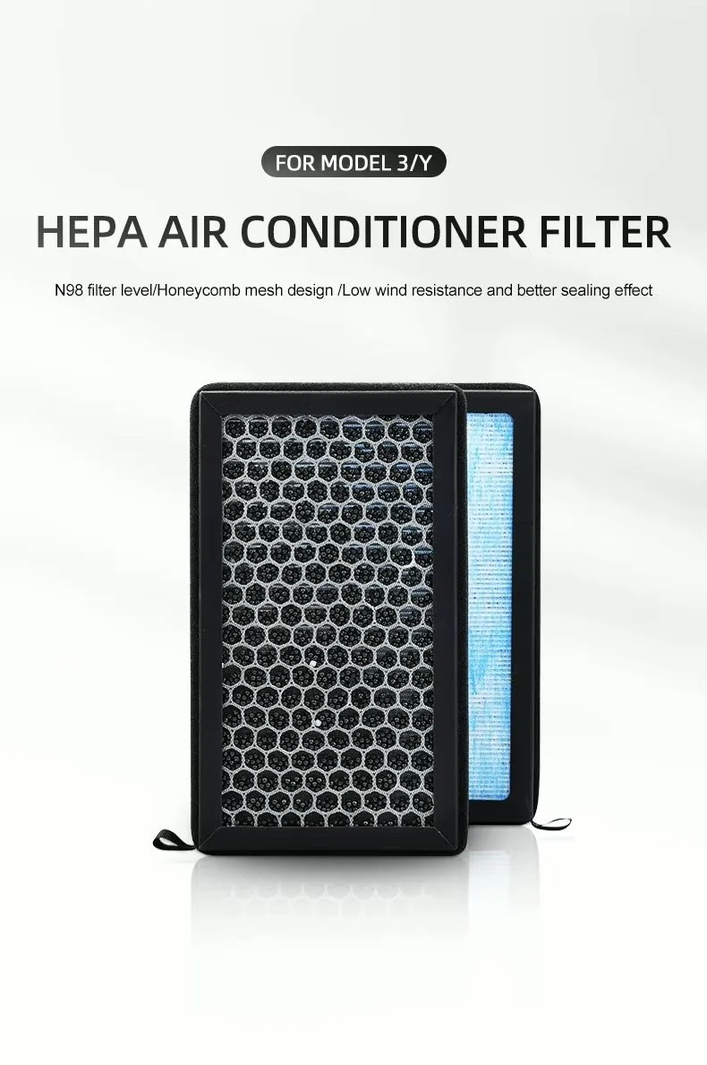 Filtres à Air D'habitacle Pour Tesla Model 3 Et Model Y (2016-2024, Lot