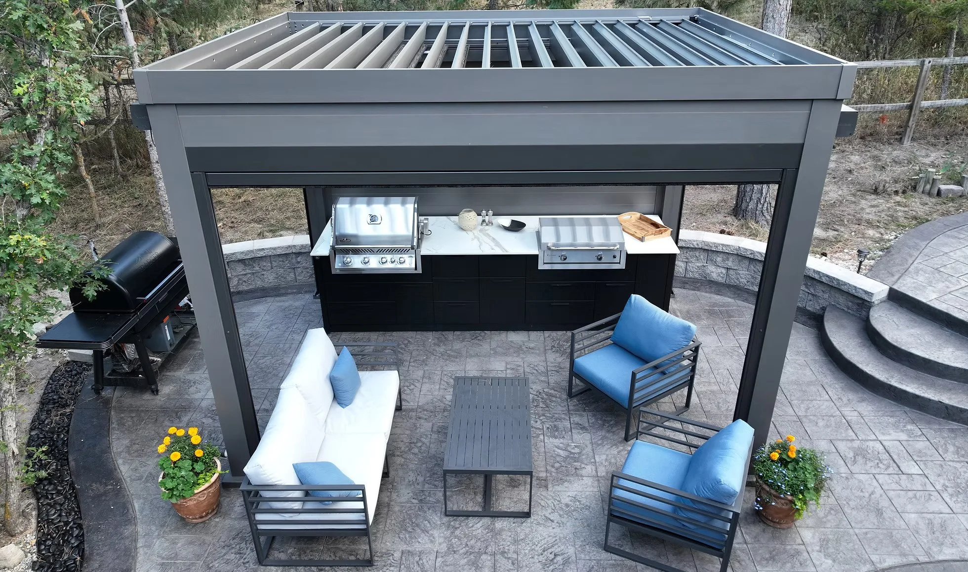 Example patio with pergola