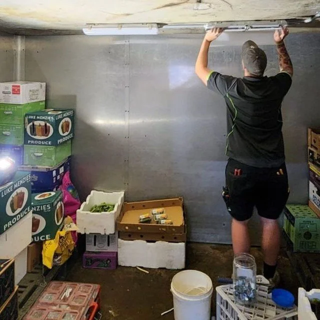 No ladders required in this space just one tall Cooper.⁠
Efficiency meets elevation.⁠
⁠
⁠
#ArconexCrew #HeightAdvantage #CooperToTheRescue #ElectriciansOnTheRise #TeamArconex #WorksiteGlowUp⁠