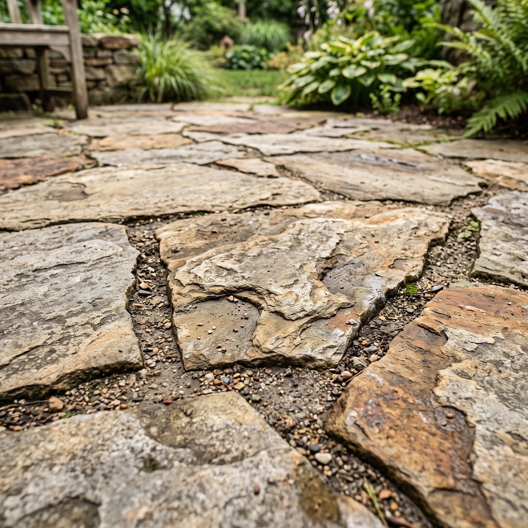 A clean close-up shot showing the geometric pattern of modern grey interlocking concrete pavers on a driveway.
