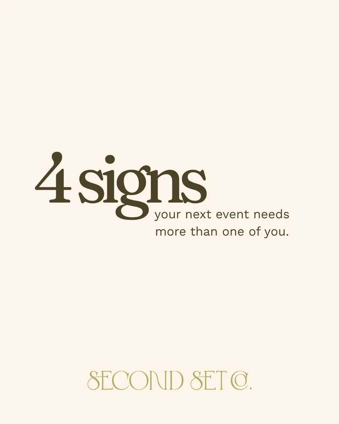 Not every event needs extra support. But the ones that do? You already know which ones they are.

The question is whether you ask for help before the event or after.

Second Set Co. partners with planners and designers across Northern California for 
