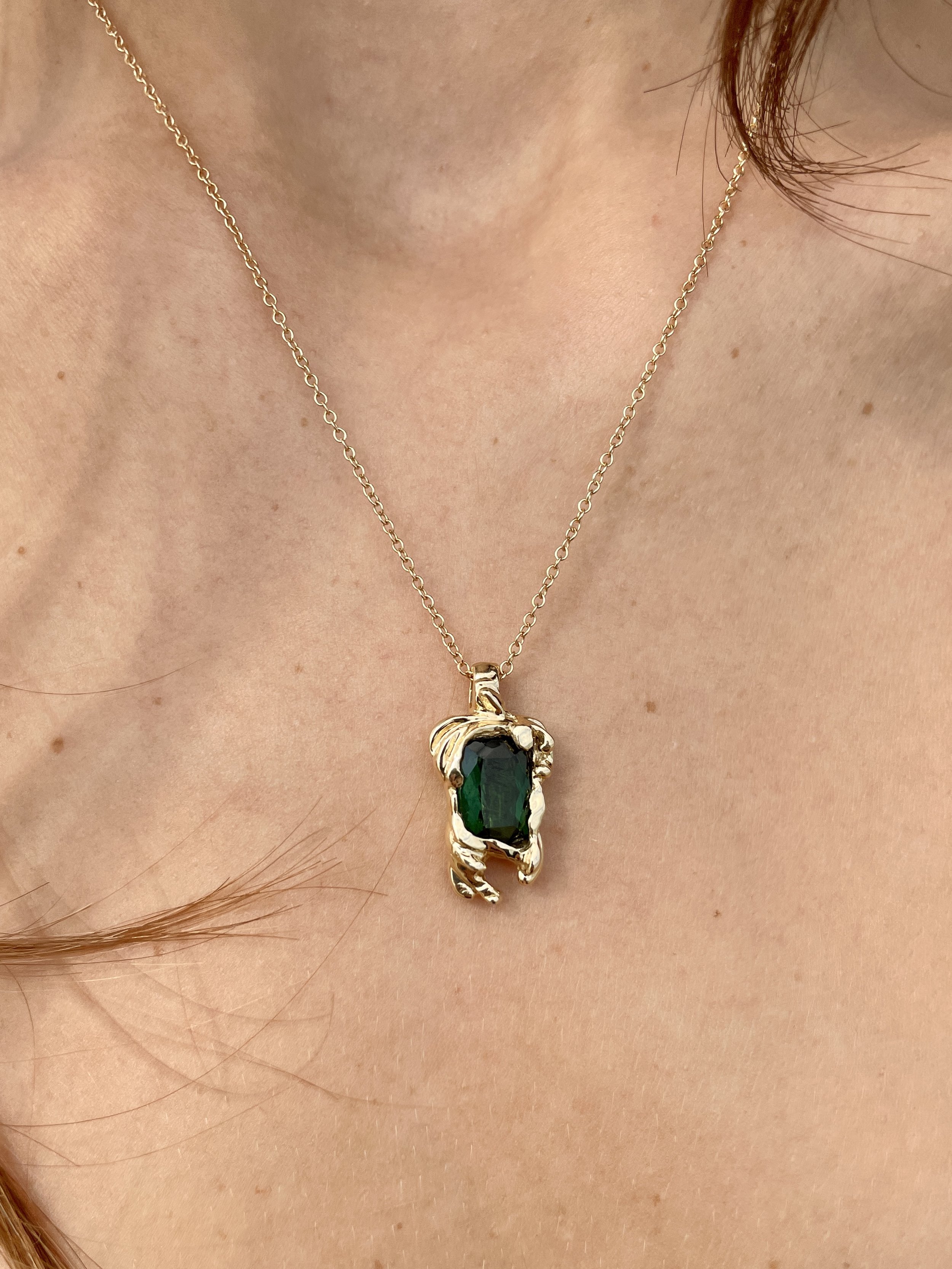 Tourmaline Flora Pendant