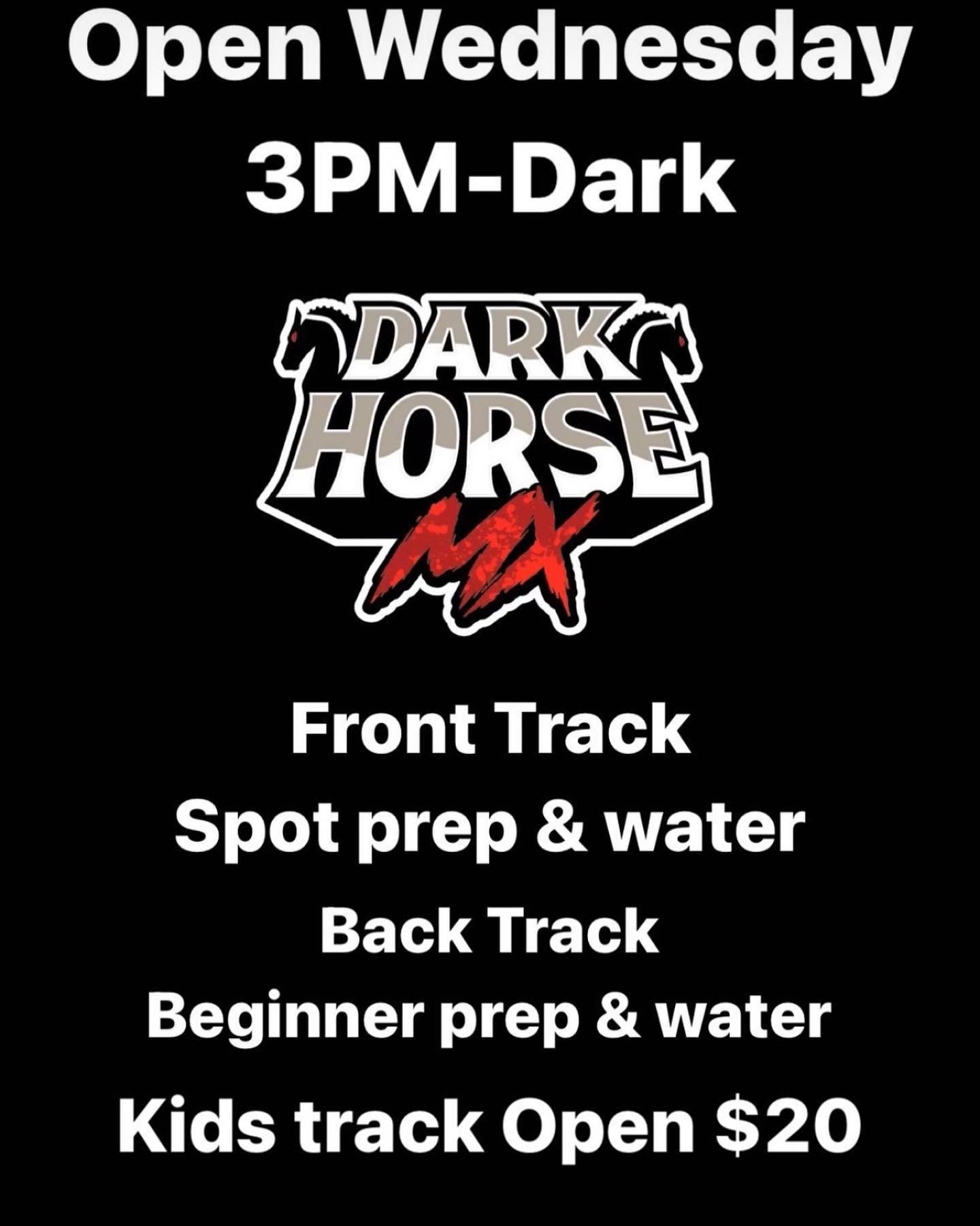 Come ride with us Wednesday! Tracks will be in great shape! Don&rsquo;t forget we are cash only