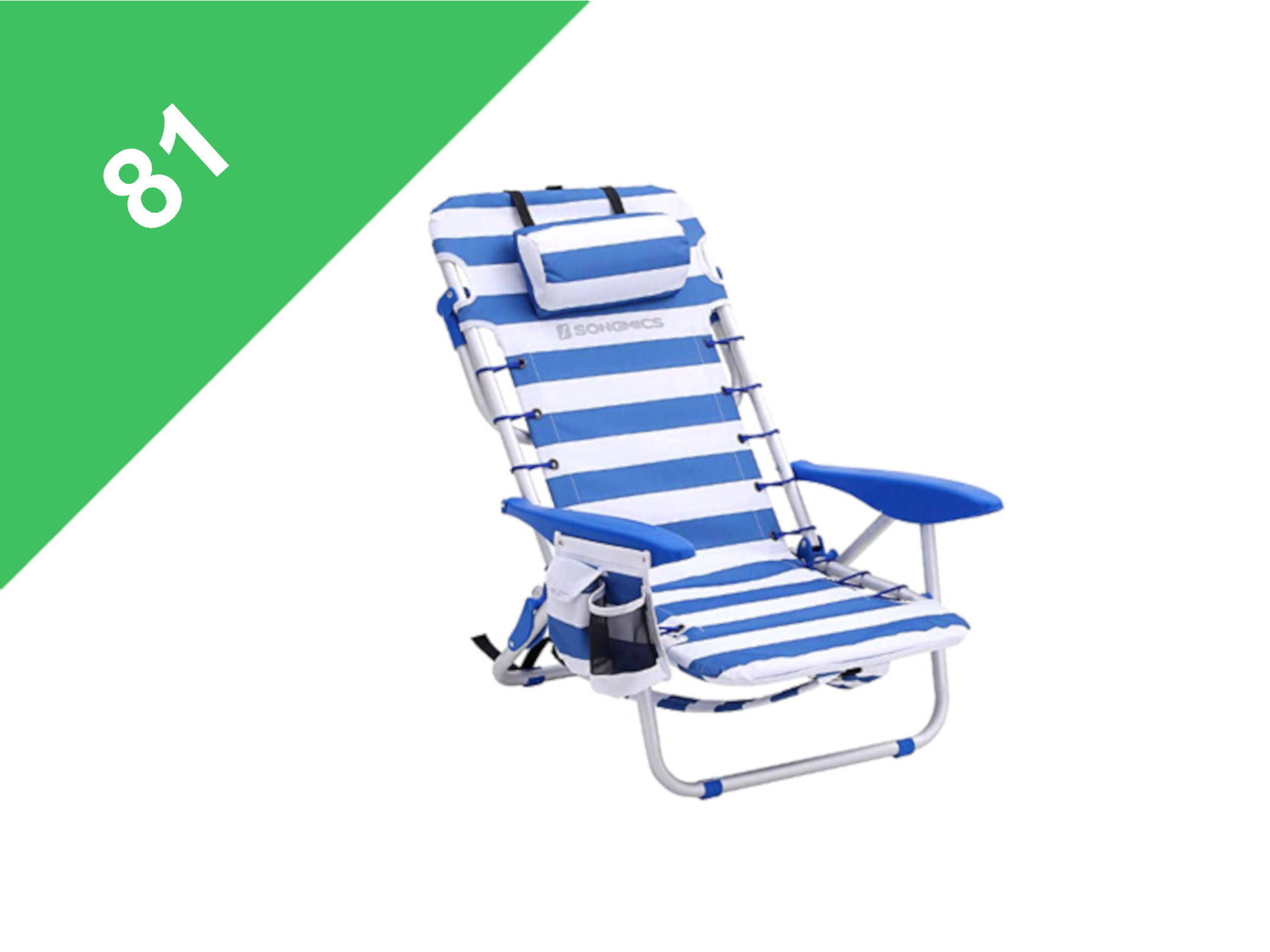 SONGMICS Portable Chaise de Plage