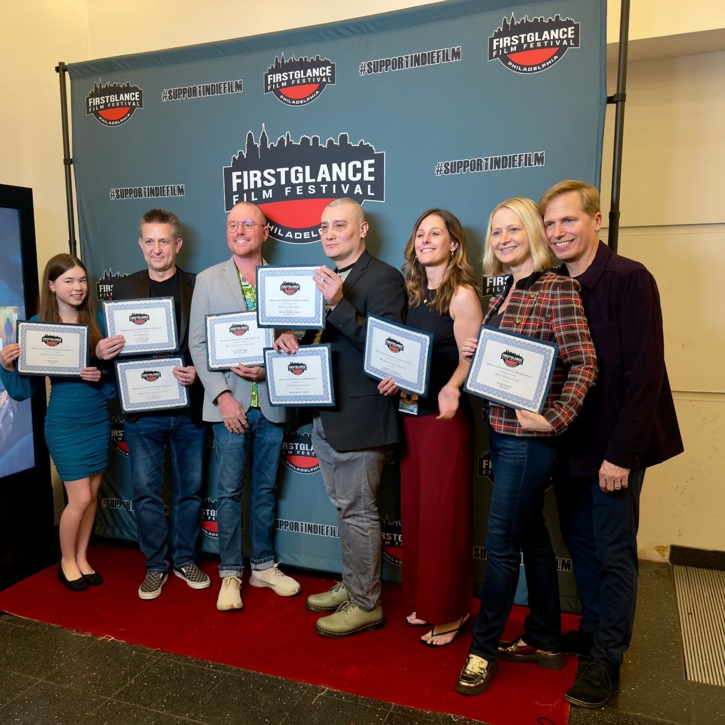 Congrats to @blair.elise.n for winning Best Young Actor @firstglancefilmfests 💫

David and I enjoyed sharing The Drive and accepting this award on Blair's behalf. Congrats to all the winners!🎬

#bestyoungactor #filmfest #amberpaul #nycfilm