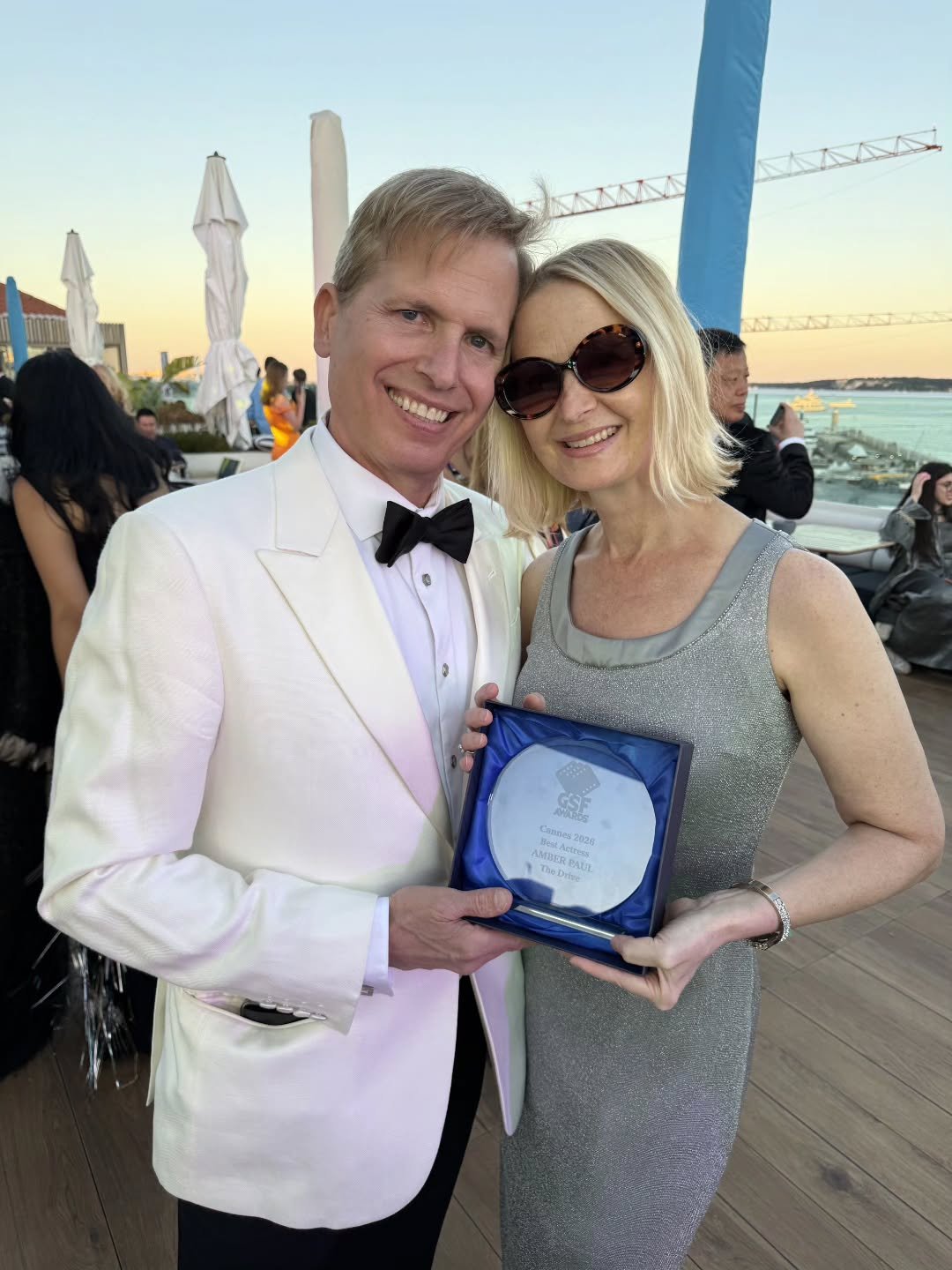 Festival de Cannes. So happy to win Best Actress for The Drive @gsfawardsfestival with my sweetheart by my side!❤️
Thank you @andresaquinonyc for this honor! So much support from this festival! I also won Best Actress for Five Questions in 2024.🎬

#