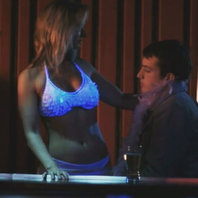 Amber Paul (Star) and James Roehl (Mark) in THE HUMAN WAR