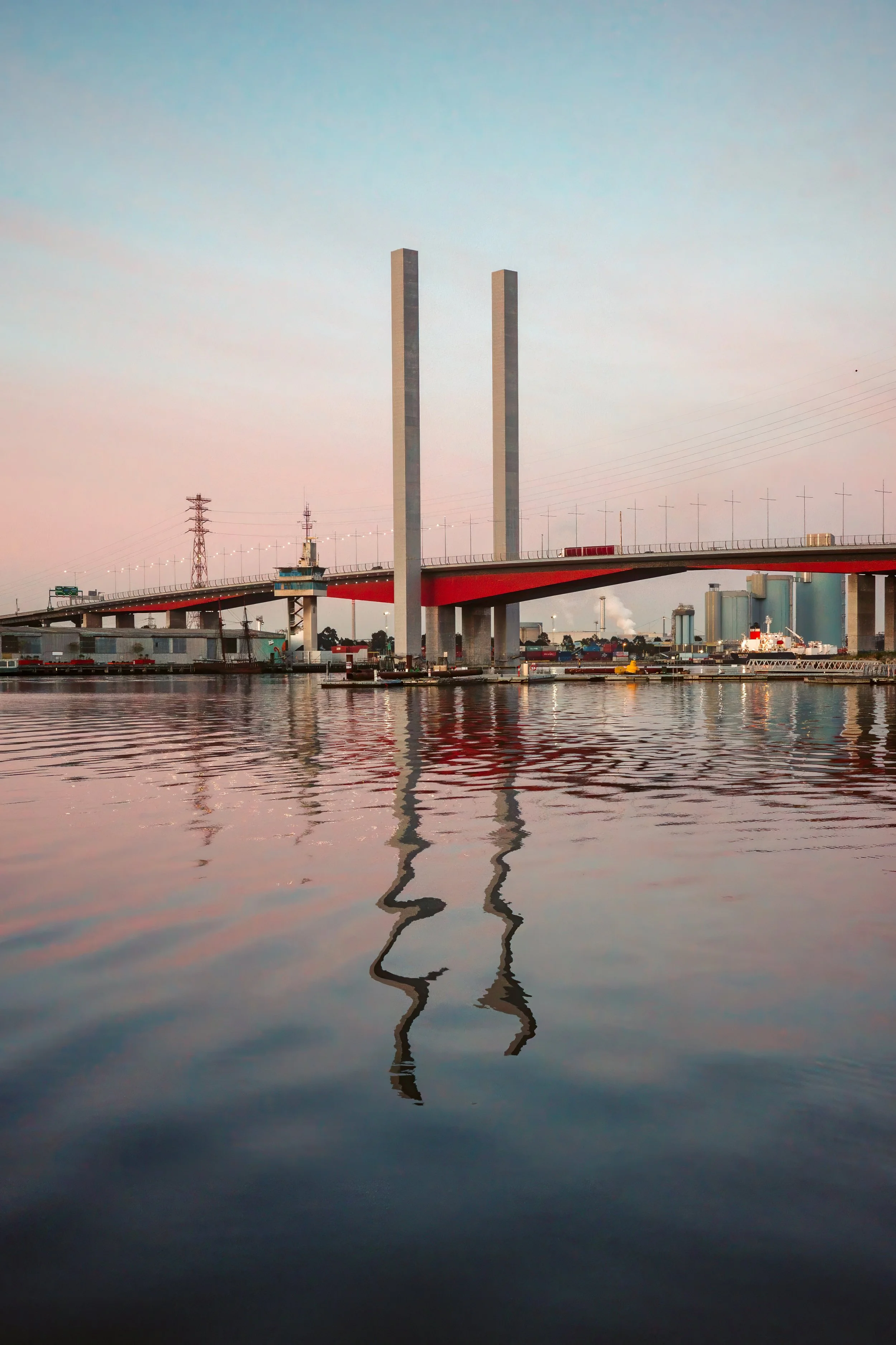 Bolte Bridge at sun up, Melbourne, Victoria, September 2023