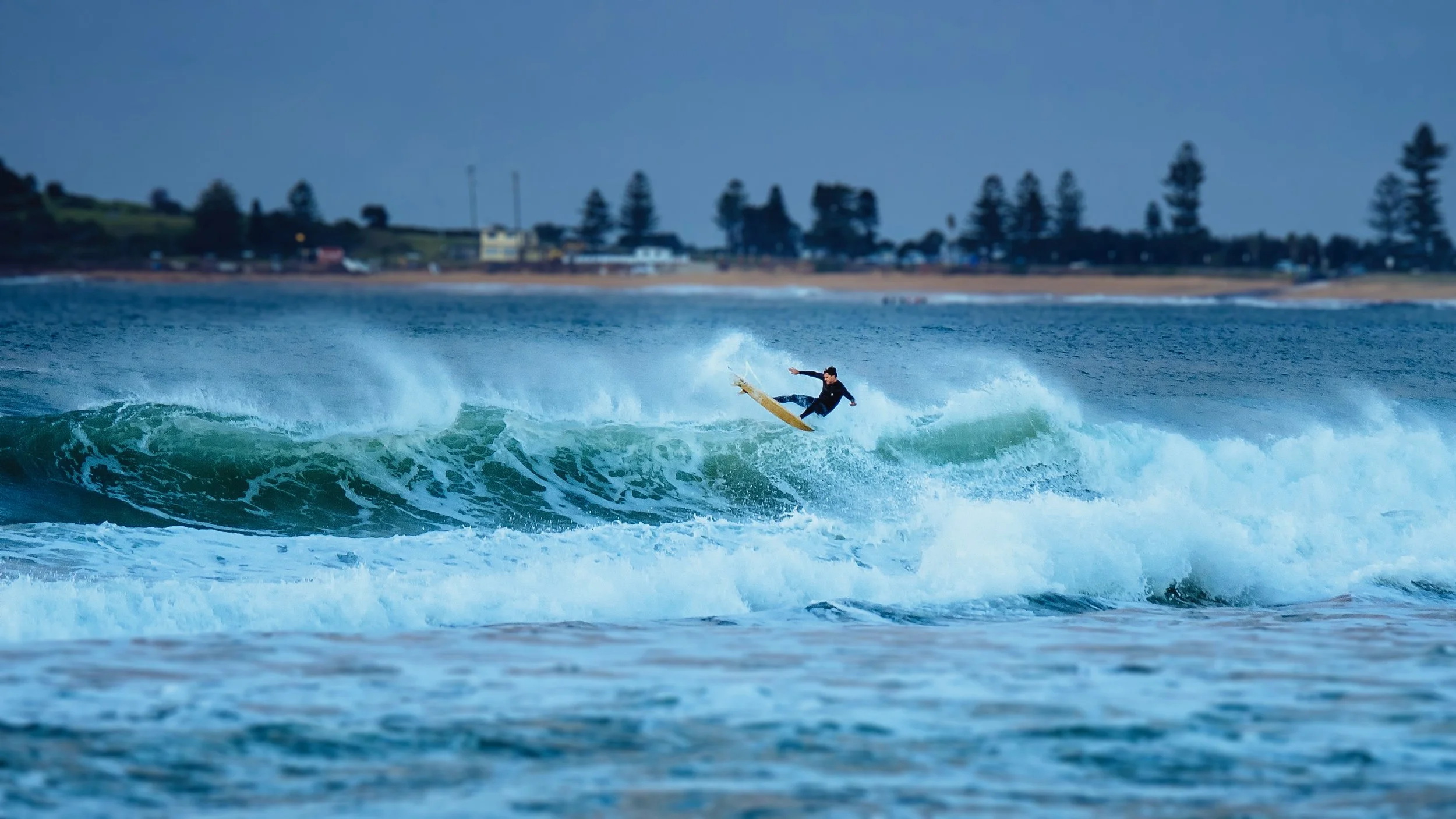 Offshore breeze, Narrabeen, Sydney, June 2016