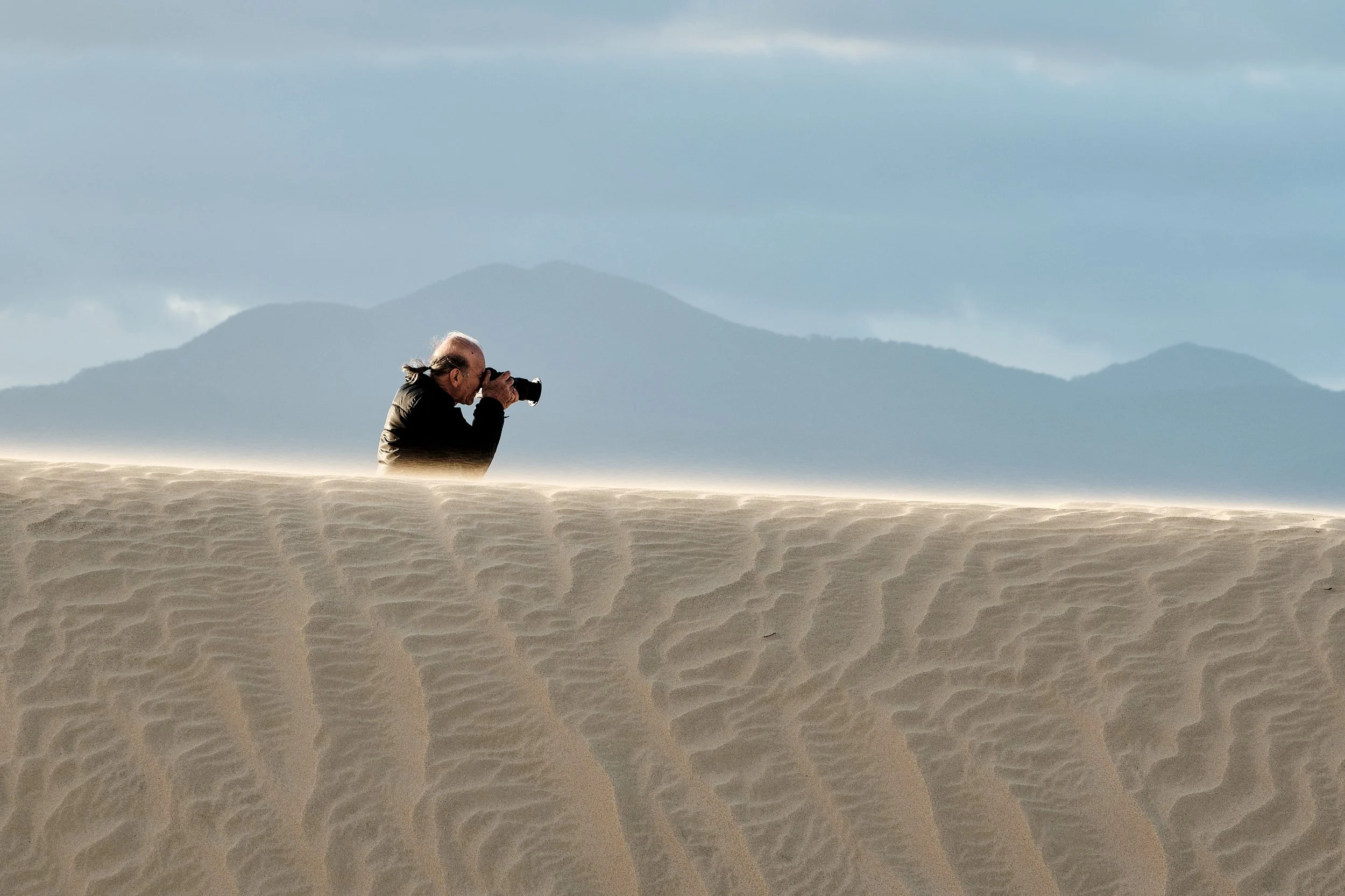 Photographing the photographer, The Big Drift, Wilson's Promontory, Victoria, March 2022
