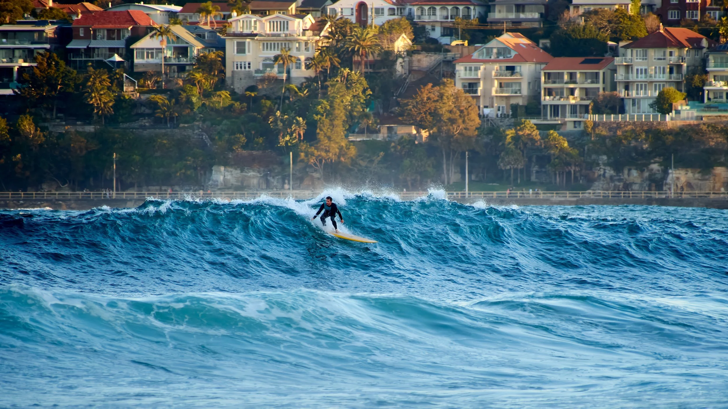 Winter surf, Manly, Sydney, August 2014