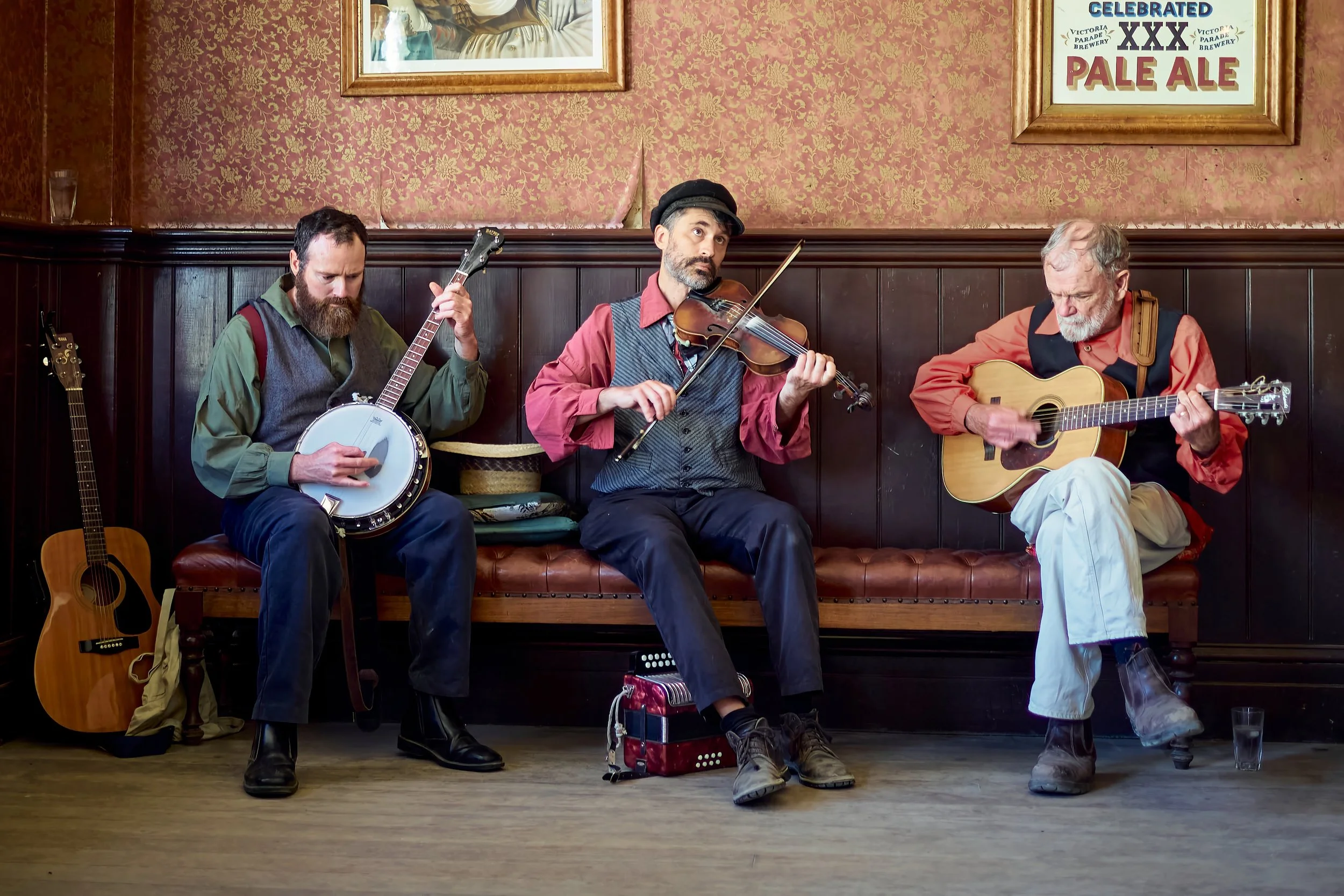 Wandering minstrels, Sovereign Hill, Ballarat, March 2019