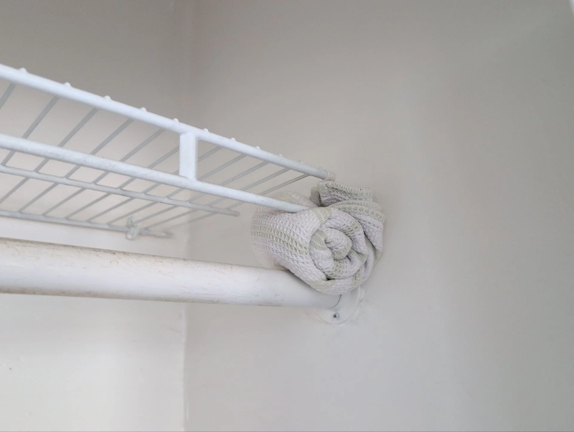 Various wood repairs & shelf bracket installed