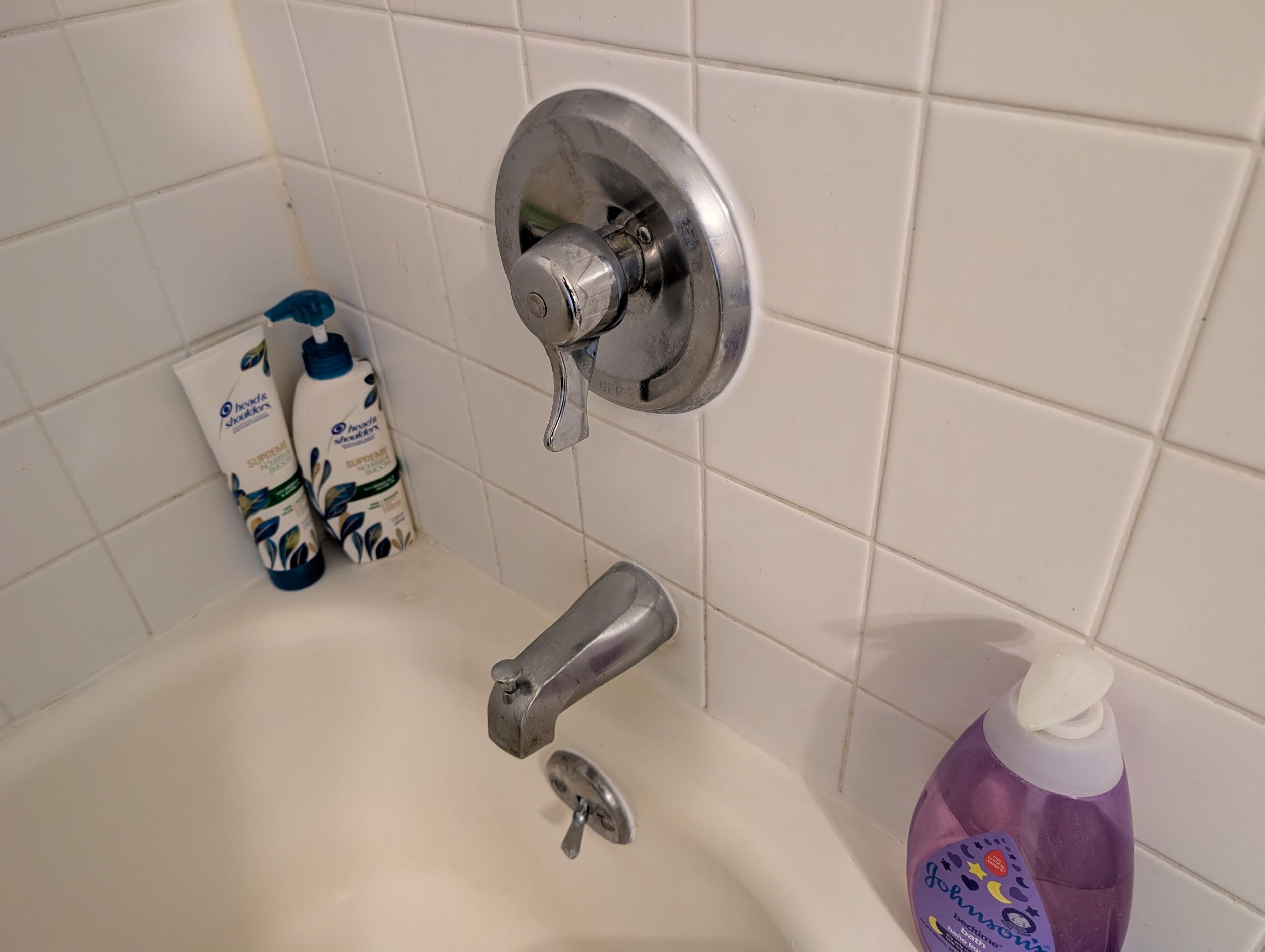 Shower trim re-caulk