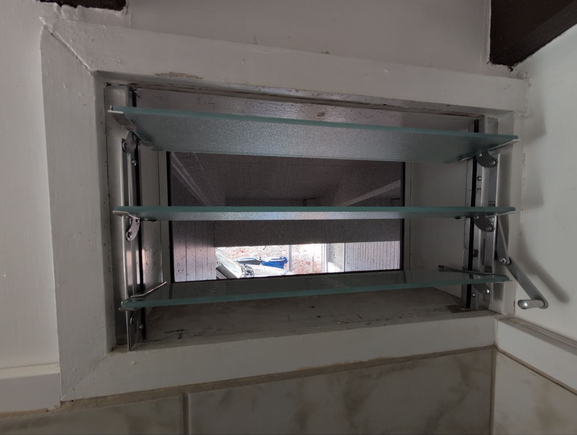 New jalousie window installed