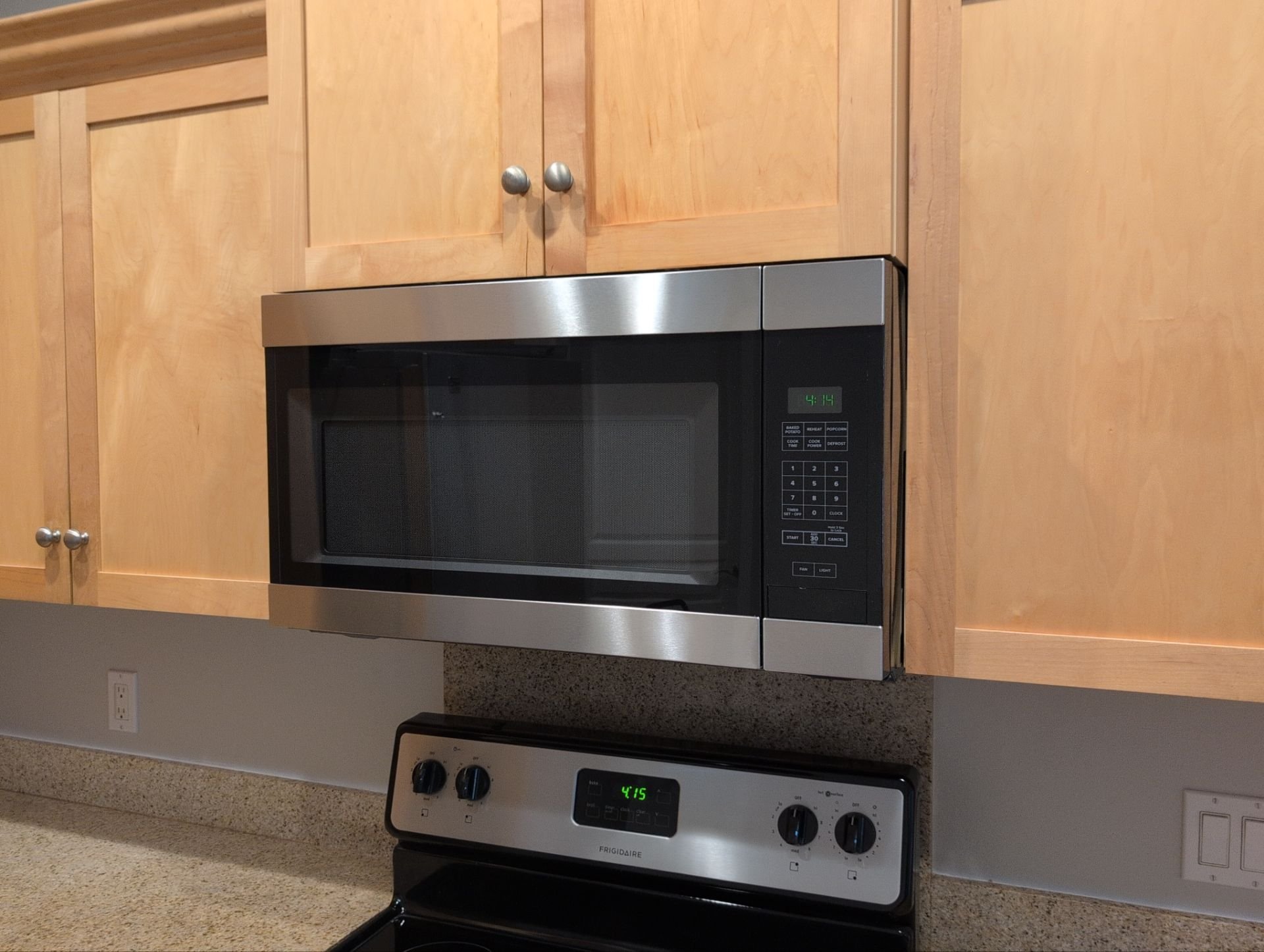 Over-the-range microwave replaced