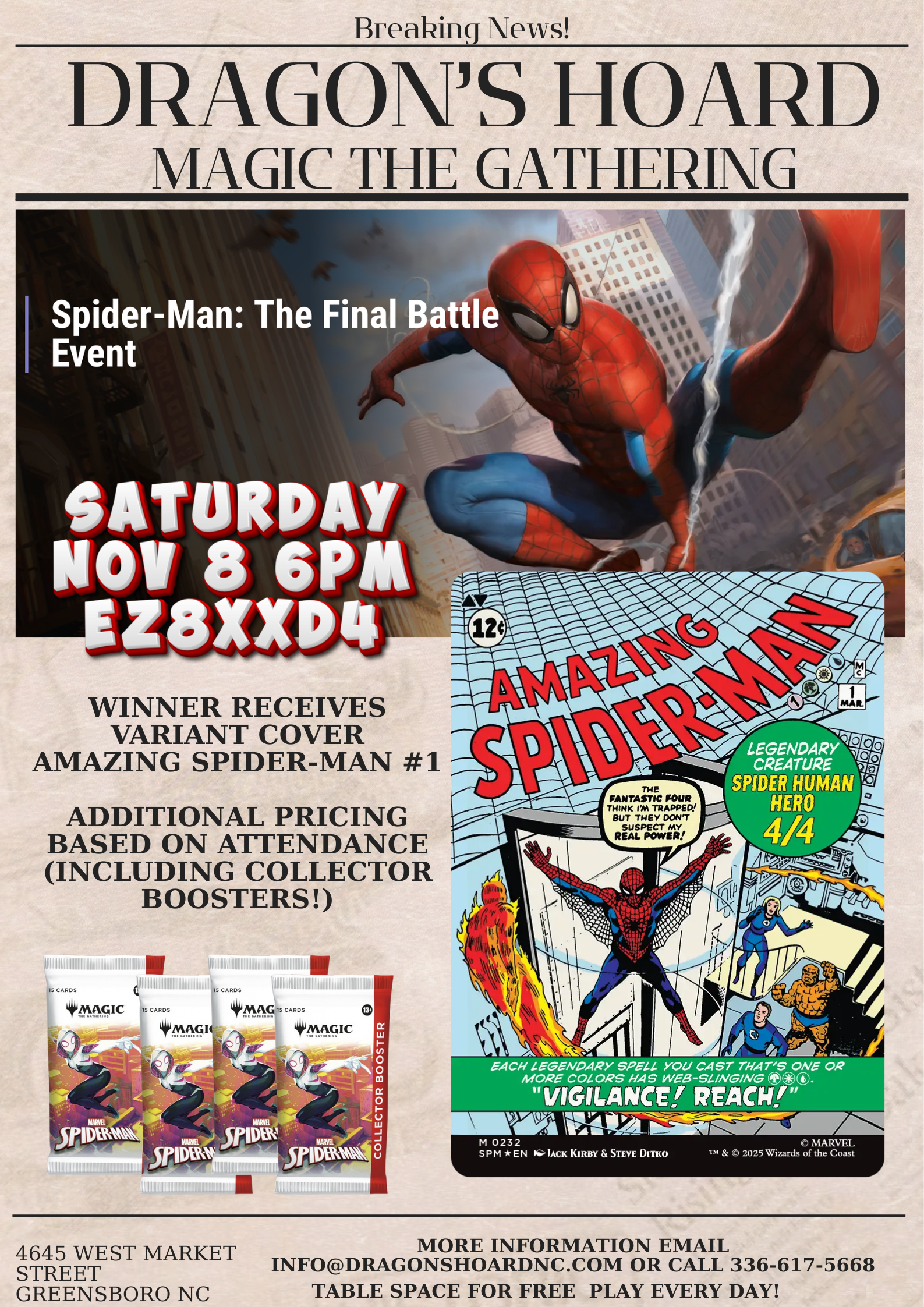 Spider-Man Final Battle Magic the Gathering