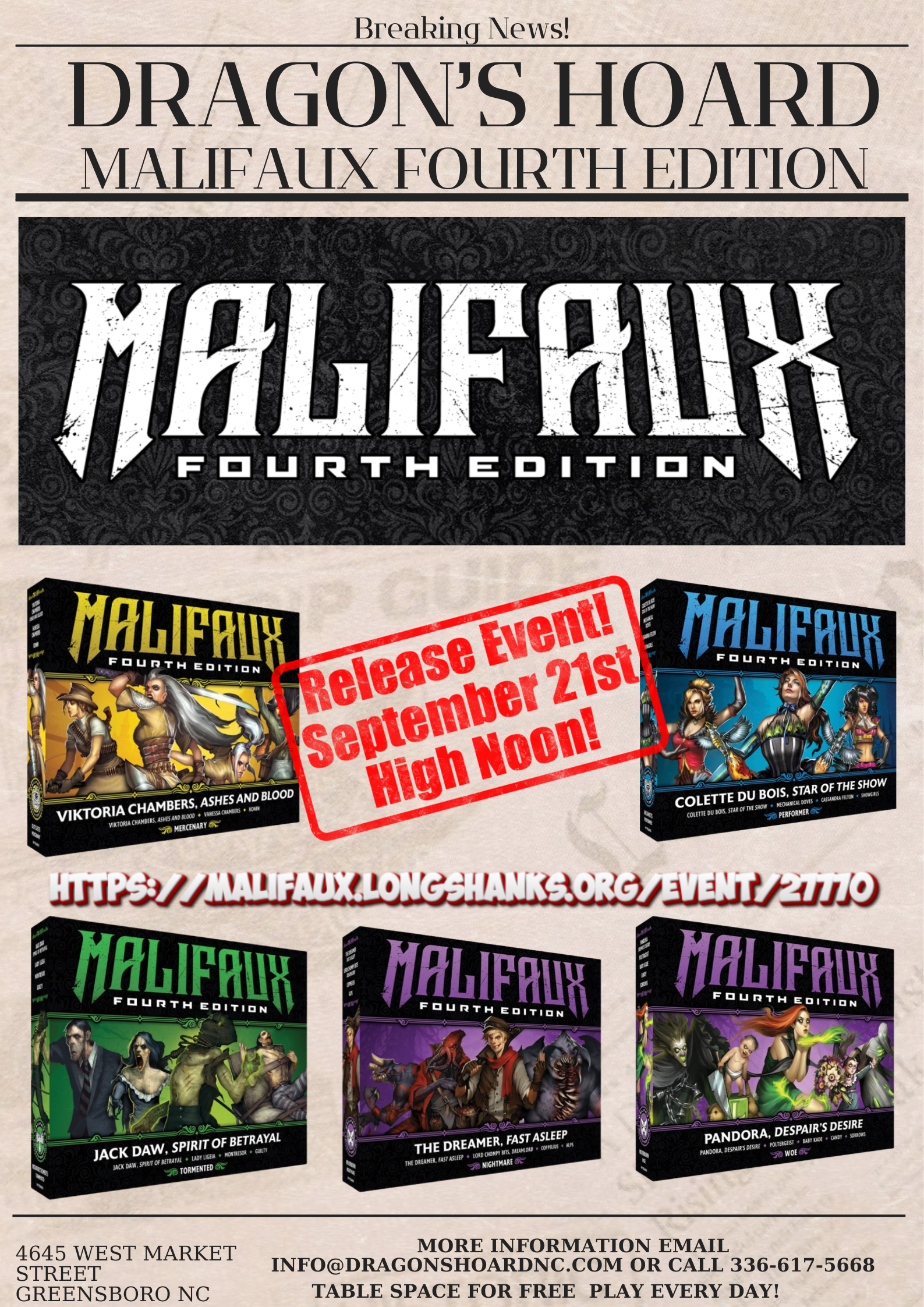 Malifaux 4th Edition Release Event
