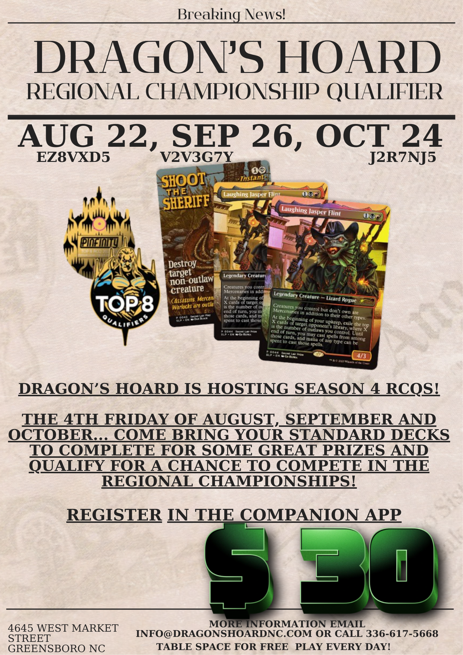 Magic the Gathering Regional Championship Qualifiers
