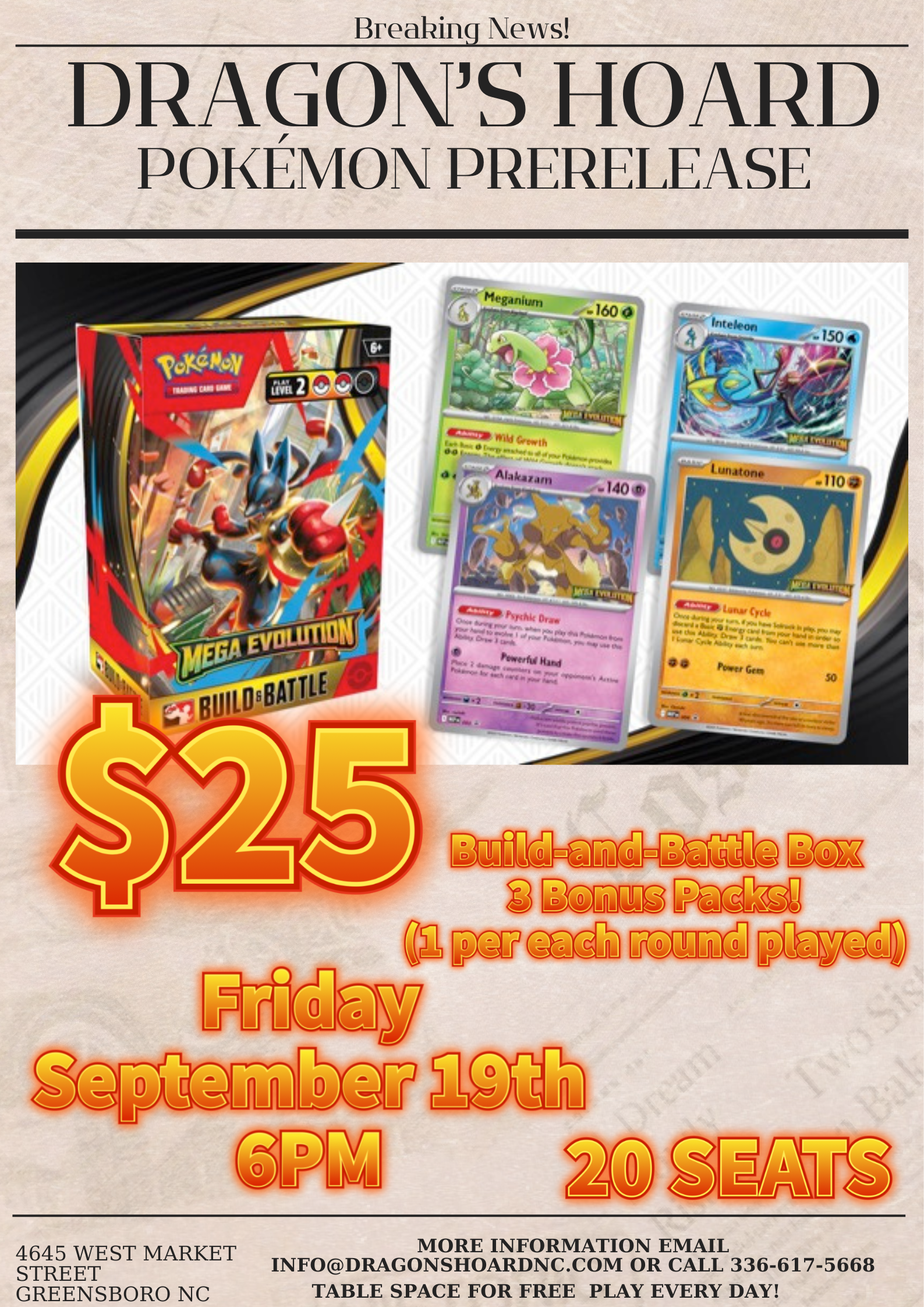 Pokemon Mega Evolutions Prerelease