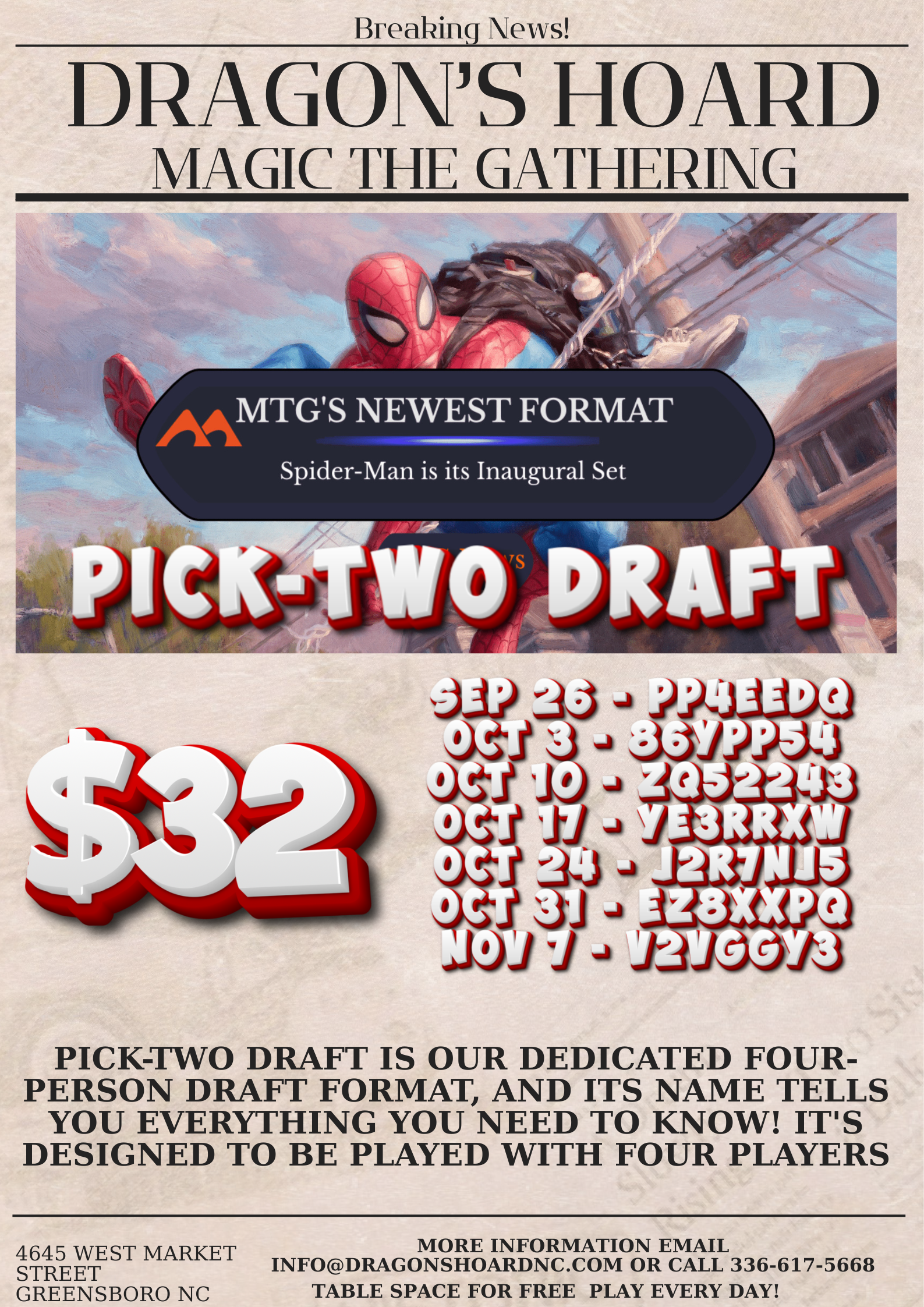 Spider-Man Pick-Two Draft