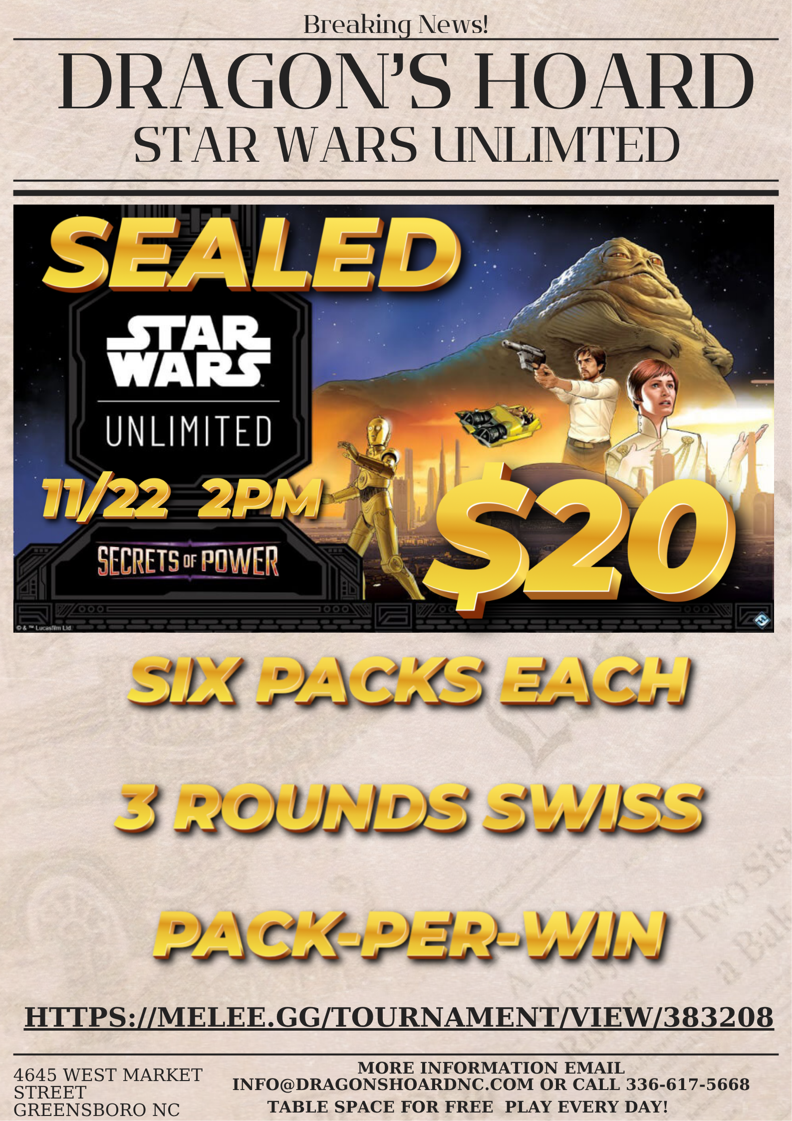 Star Wars Unlimited Secrets of Power Sealed Play