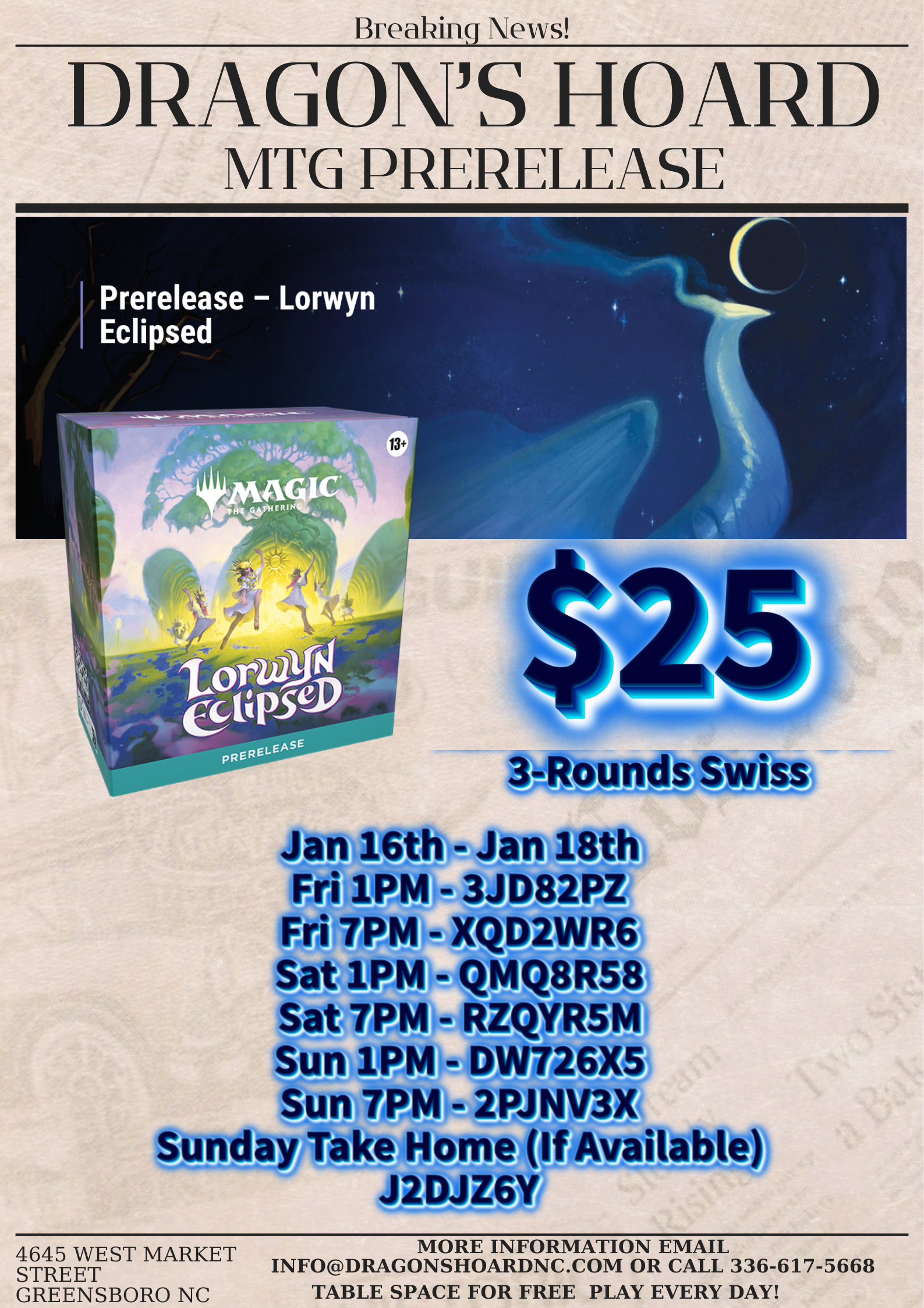 Lorwyn Eclipsed at Dragon's Hoard Prerelease