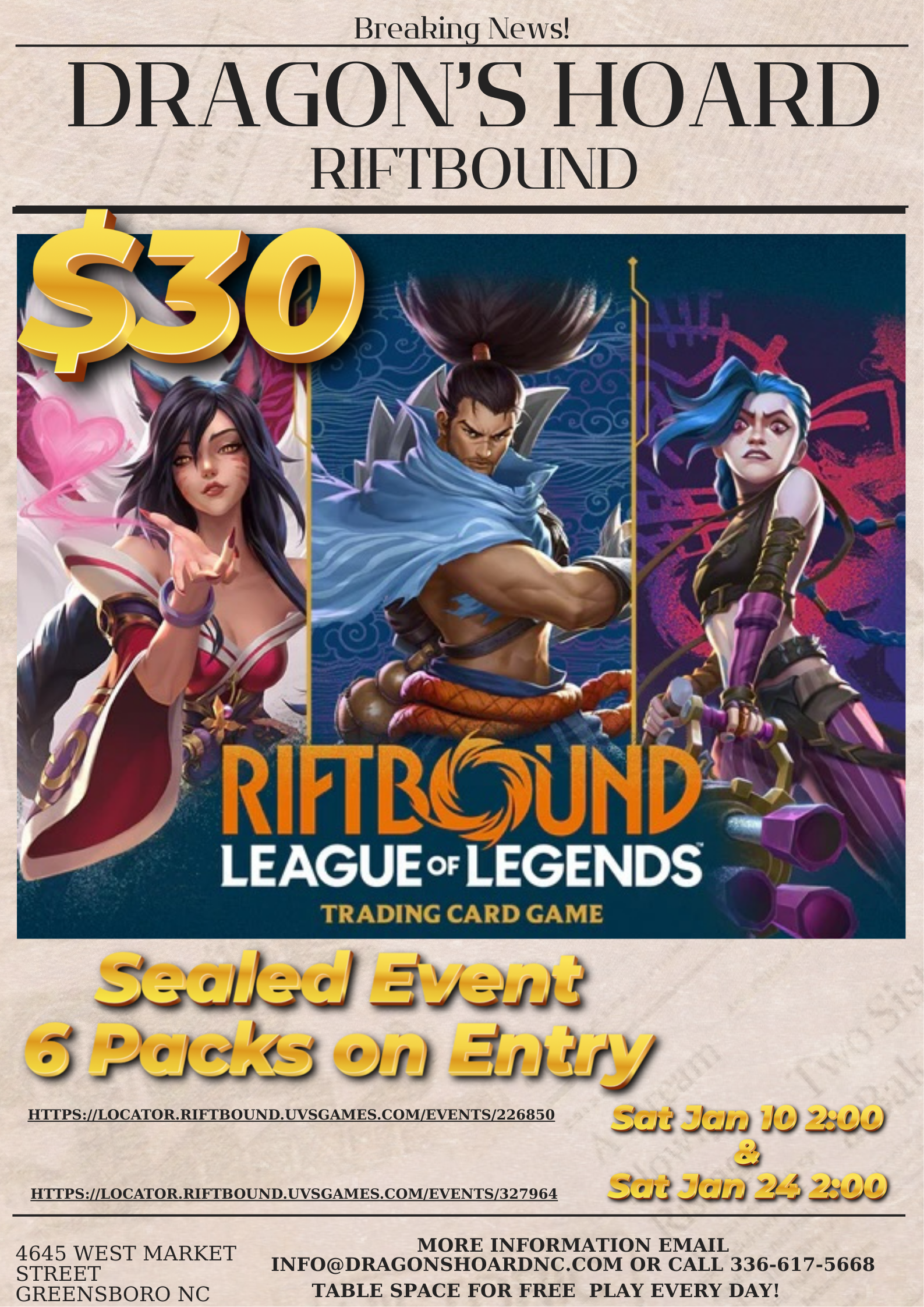 Riftbound Sealed Event