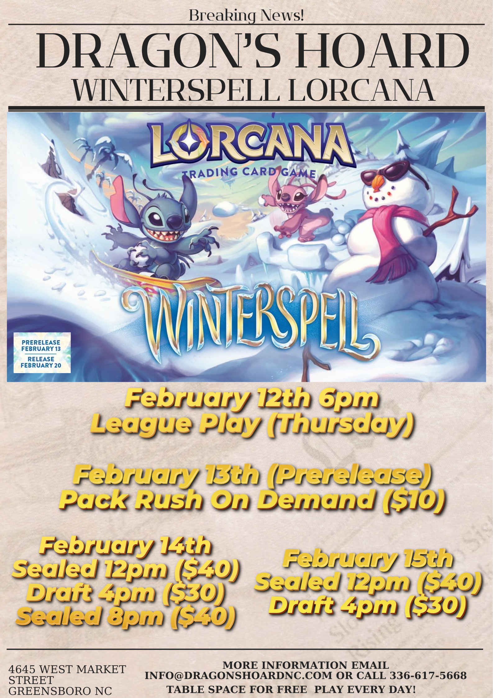 Lorcana Prerelease