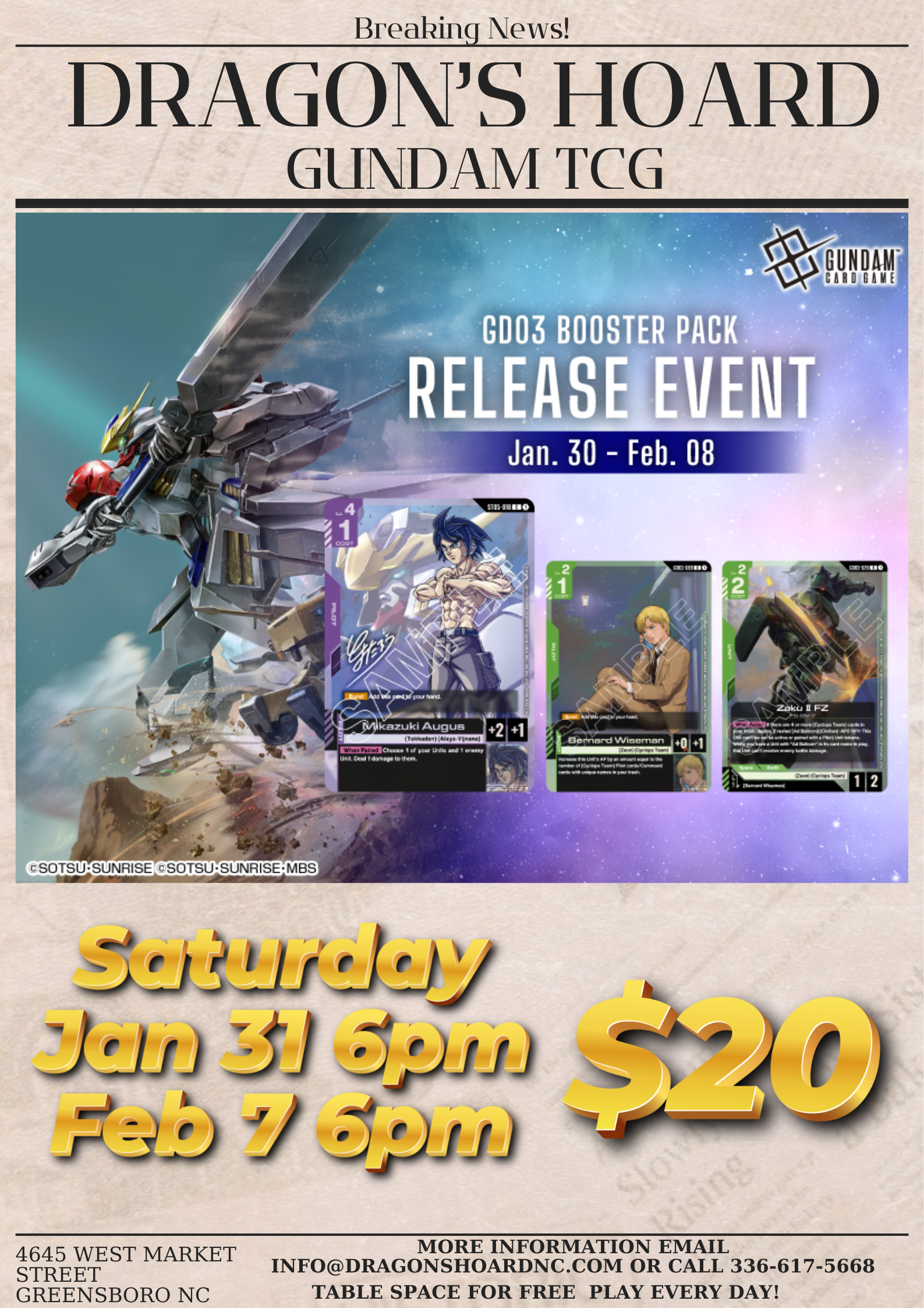 Gundam Steel Requiem Release Event