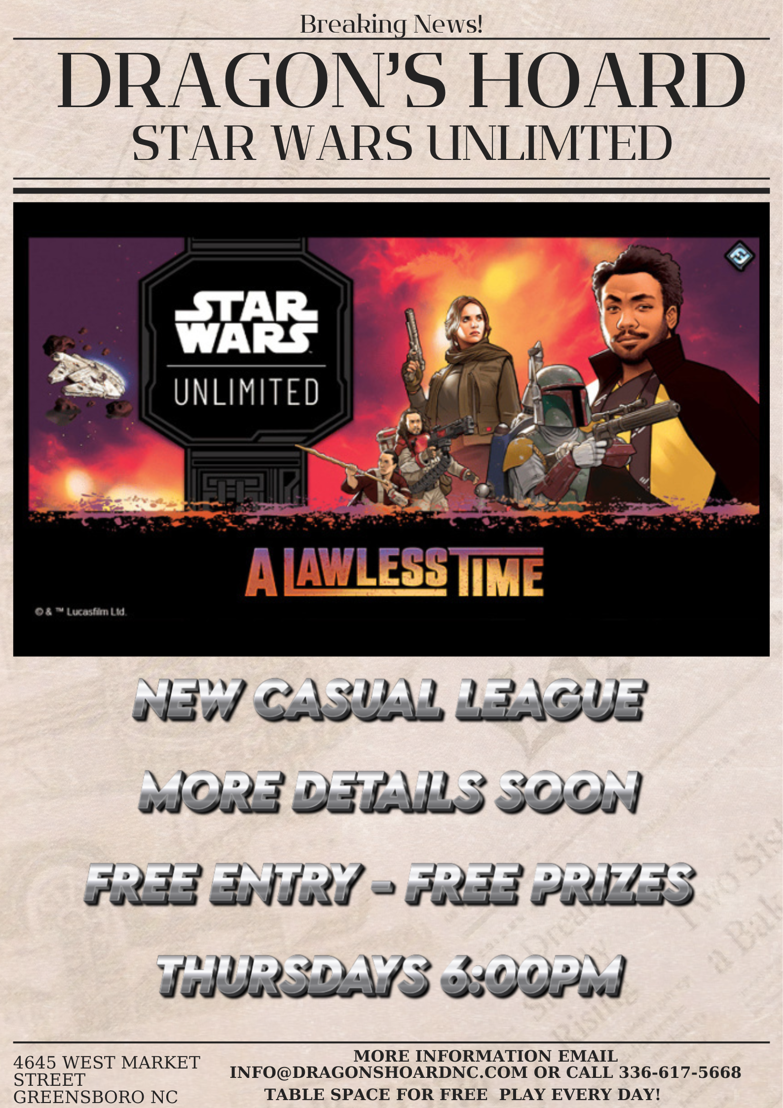 Star Wars Unlimited Casual League